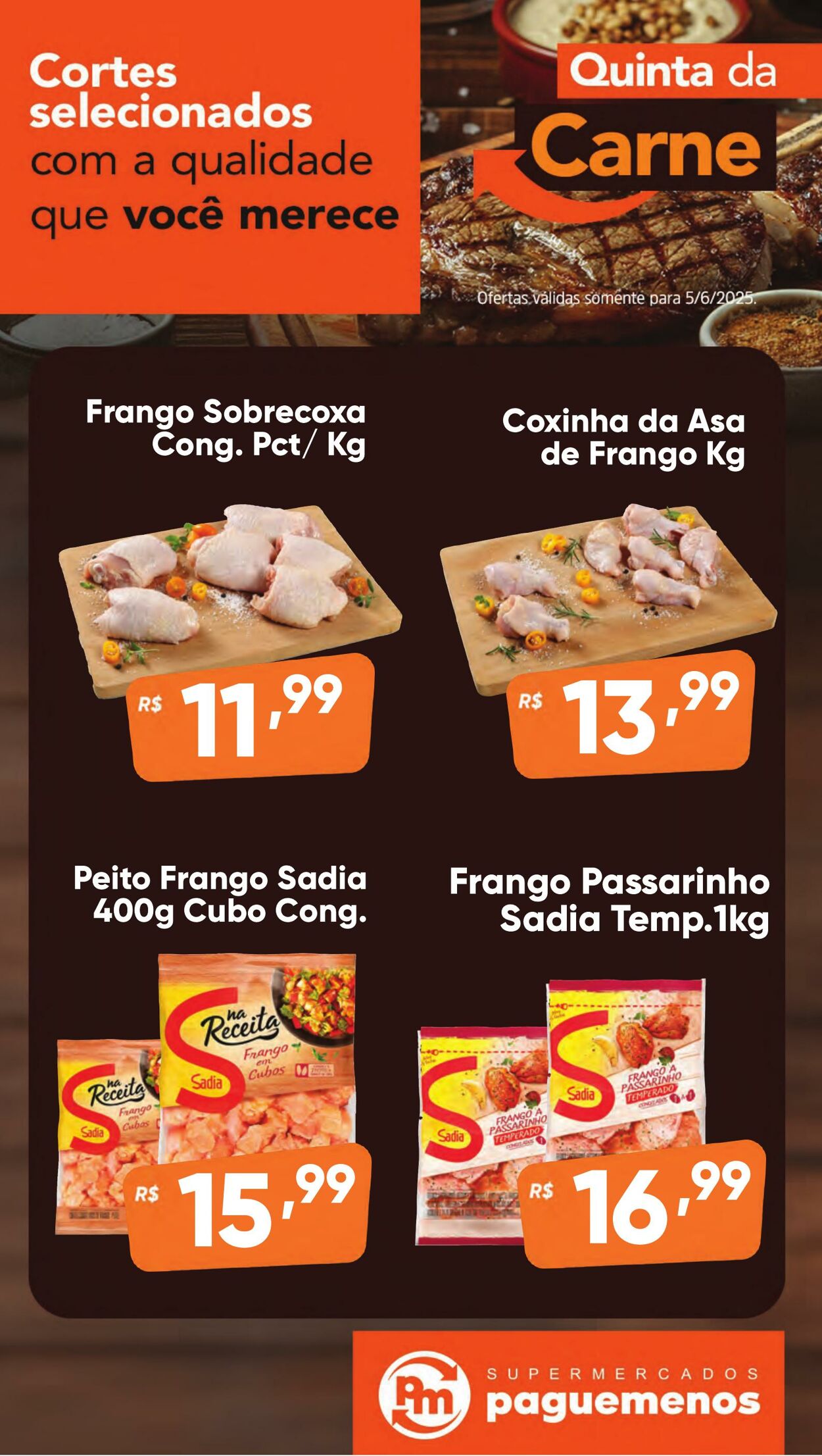 Folheto Super Pague Menos 05.06.2025 - 19.06.2025