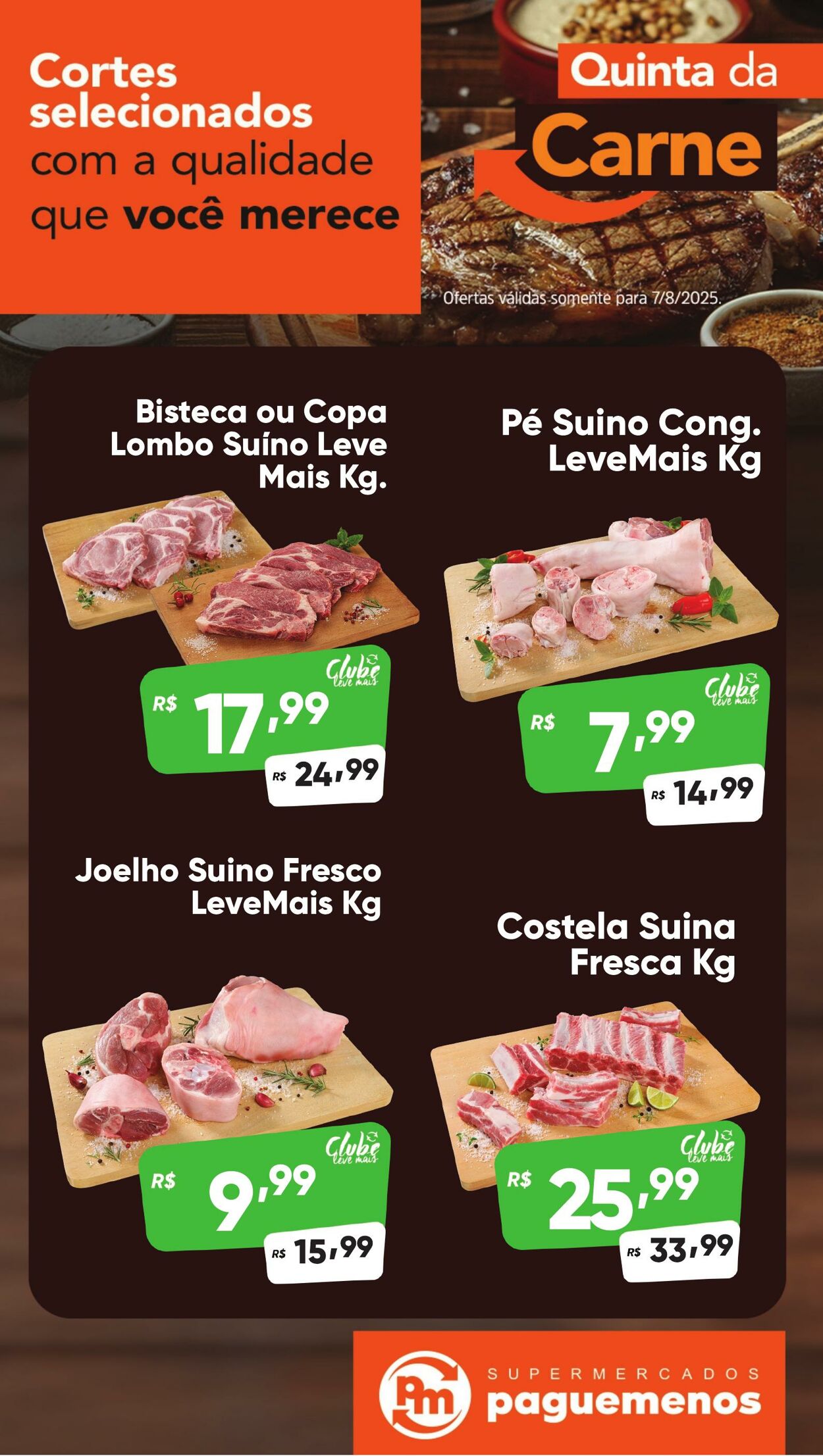 Folheto Super Pague Menos 07.08.2025 - 25.08.2025