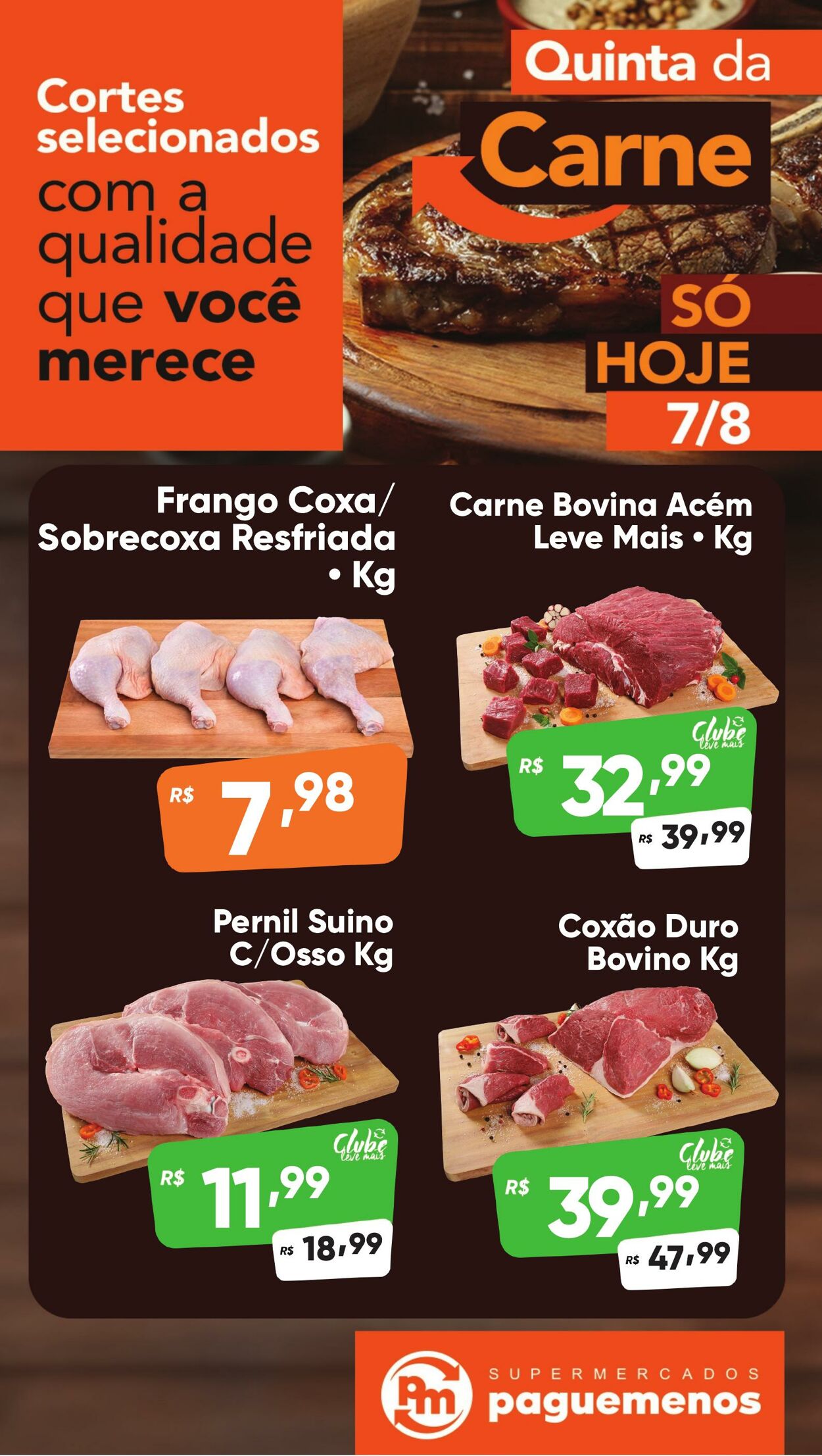 Folheto Super Pague Menos 07.08.2025 - 25.08.2025