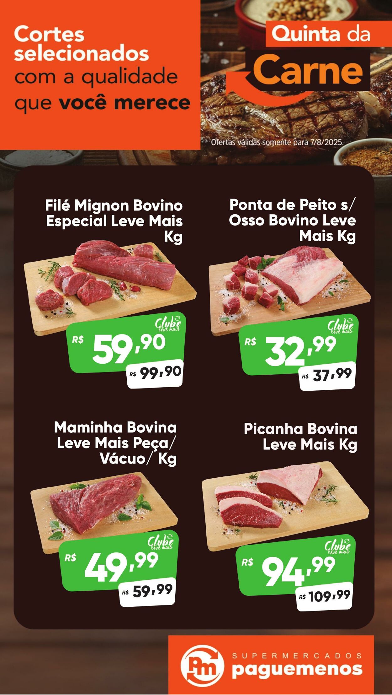 Folheto Super Pague Menos 07.08.2025 - 25.08.2025