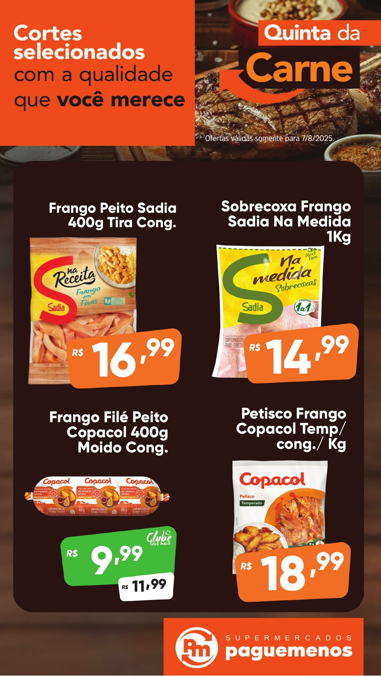 Folheto Super Pague Menos 07.08.2025 - 25.08.2025