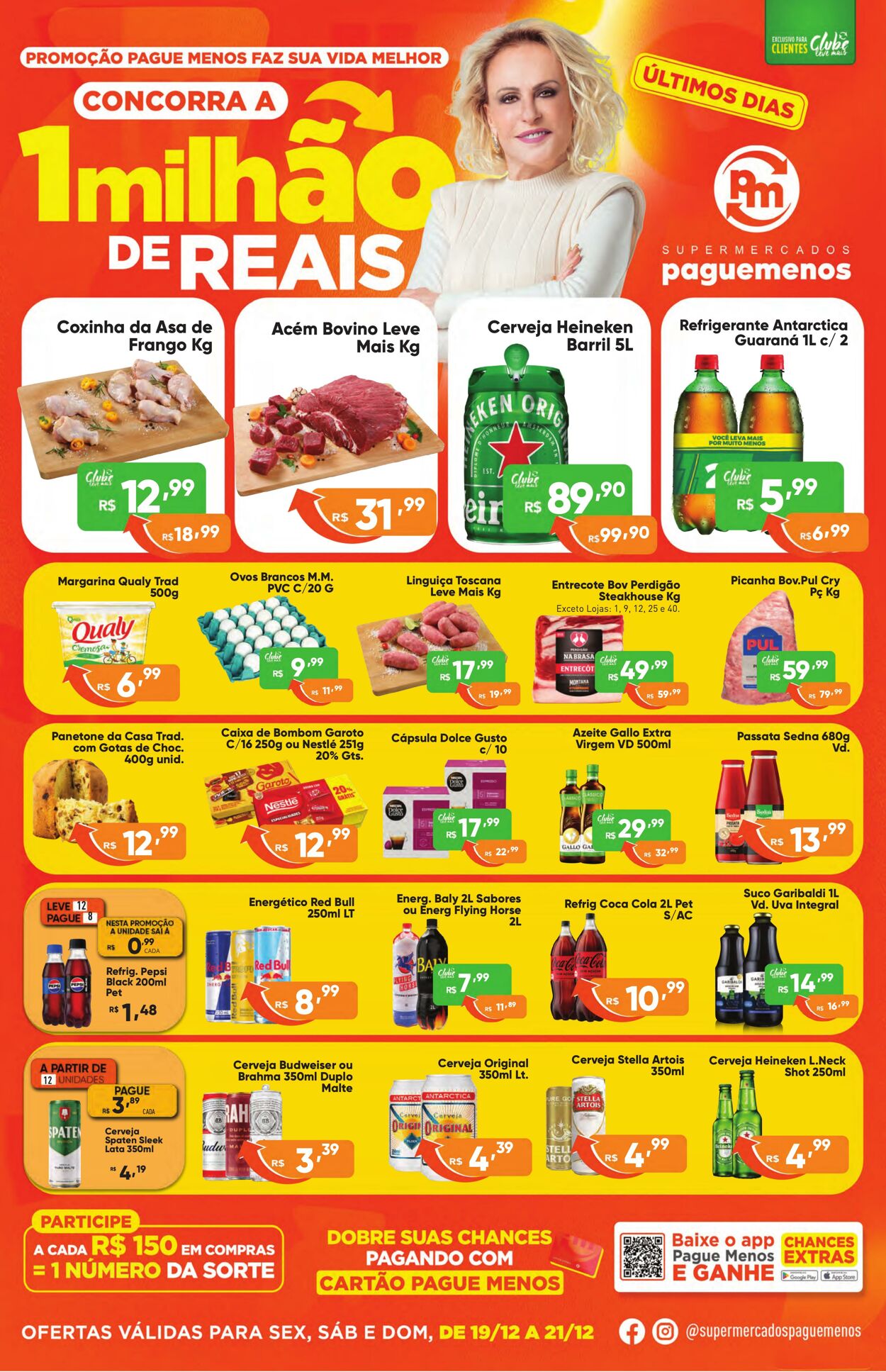 Folheto Super Pague Menos 19.12.2025 - 05.01.2026