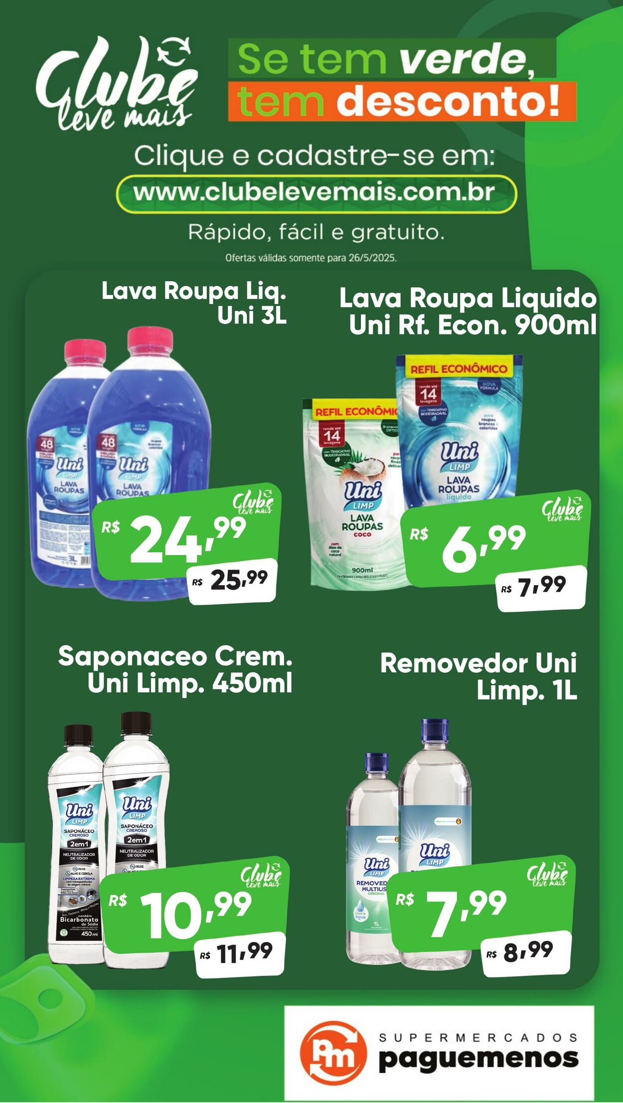 Folheto Super Pague Menos 26.05.2025 - 02.06.2025
