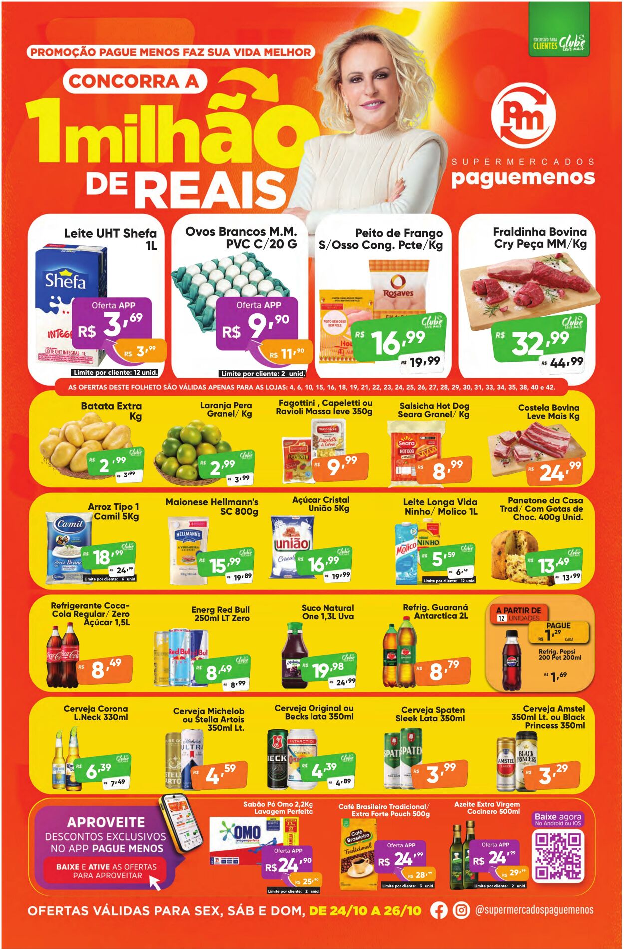Folheto Super Pague Menos 24.10.2025 - 03.11.2025