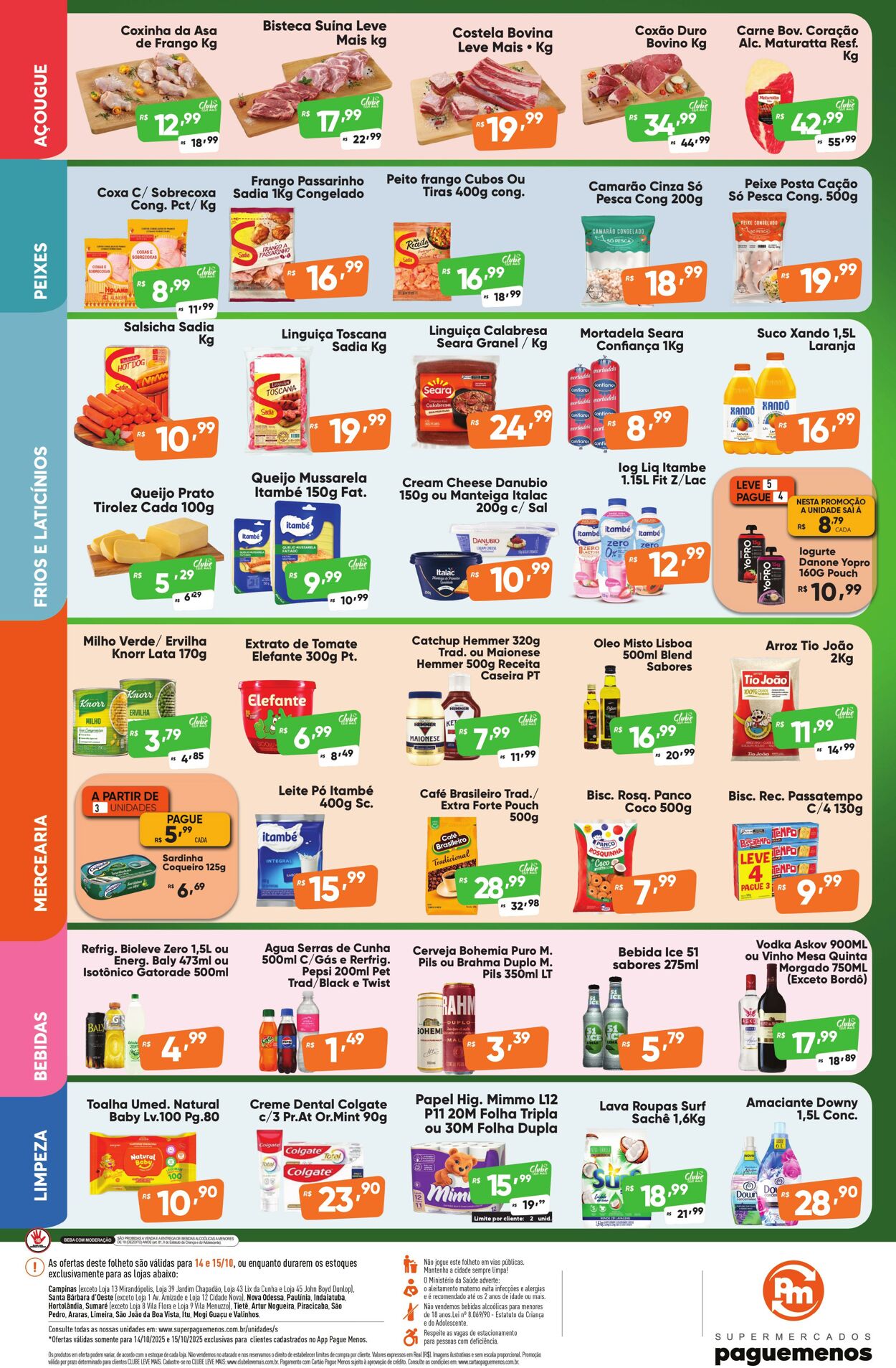 Folheto Super Pague Menos 14.10.2025 - 29.10.2025