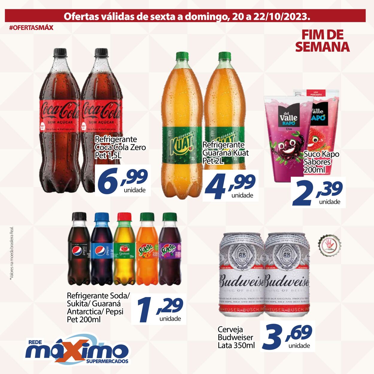 Folheto Supermercado Máximo 20.10.2023 - 22.10.2023