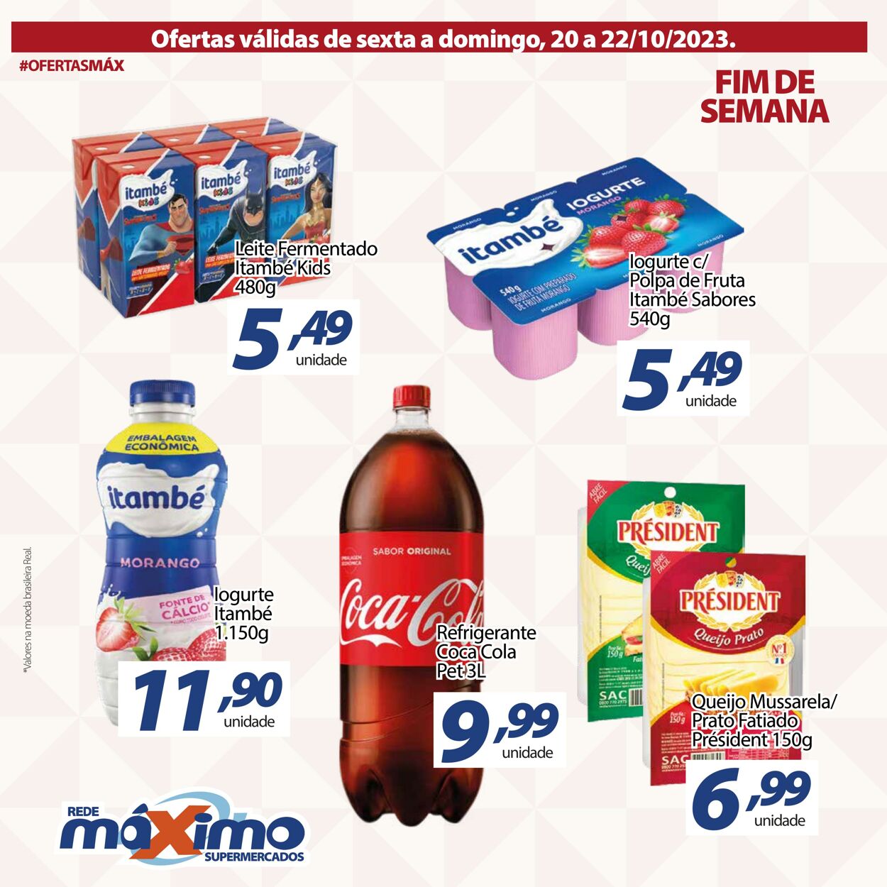 Folheto Supermercado Máximo 20.10.2023 - 22.10.2023