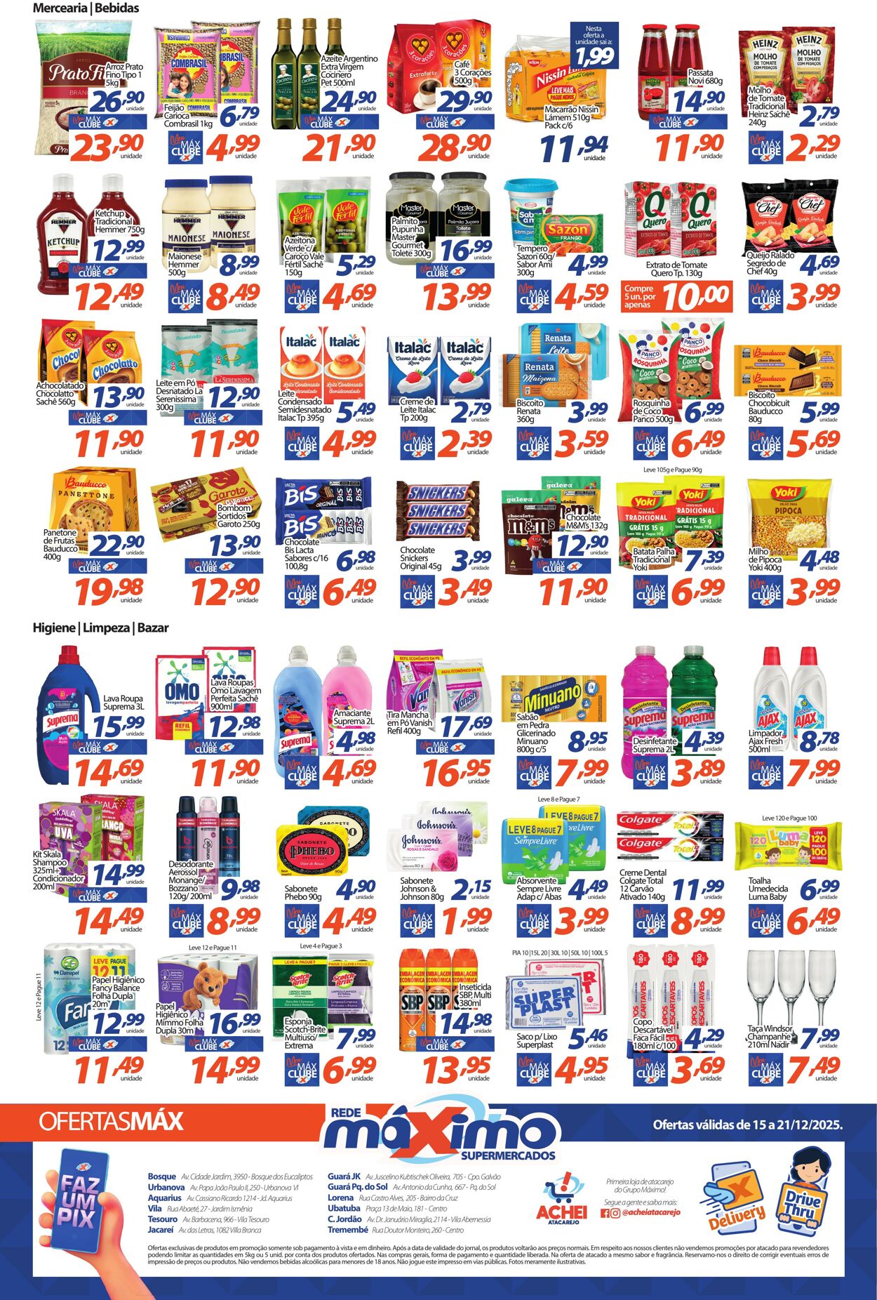 Folheto Supermercado Máximo 15.12.2025 - 21.12.2025