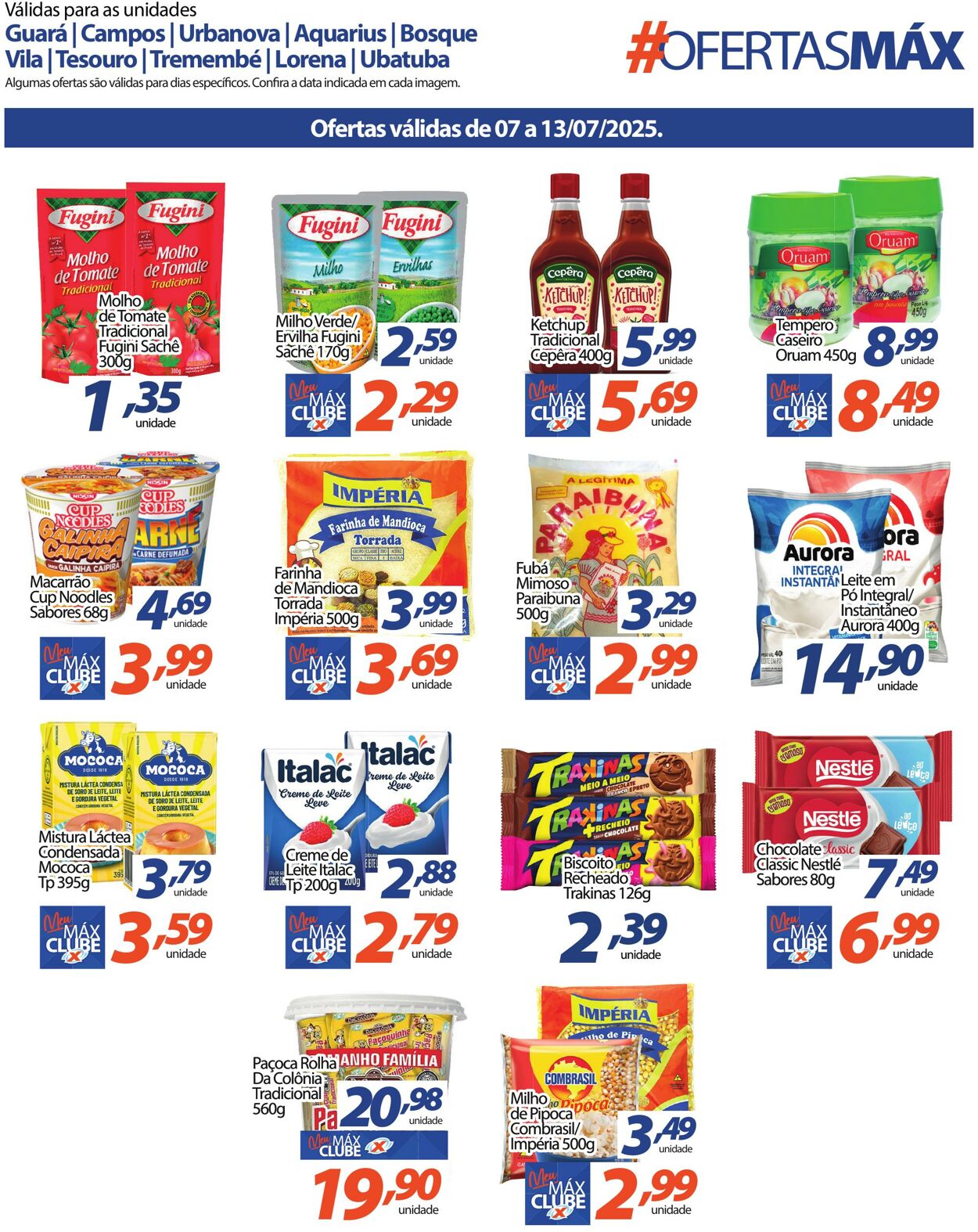 Folheto Supermercado Máximo 07.07.2025 - 13.07.2025