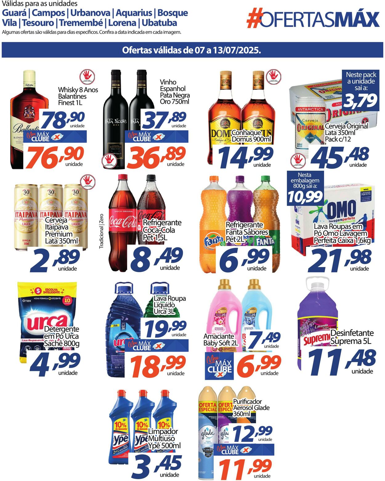 Folheto Supermercado Máximo 07.07.2025 - 13.07.2025