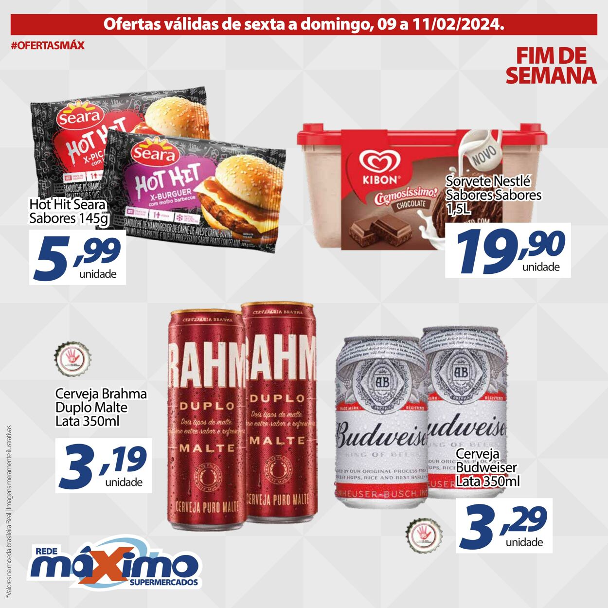 Folheto Supermercado Máximo 09.02.2024 - 11.02.2024