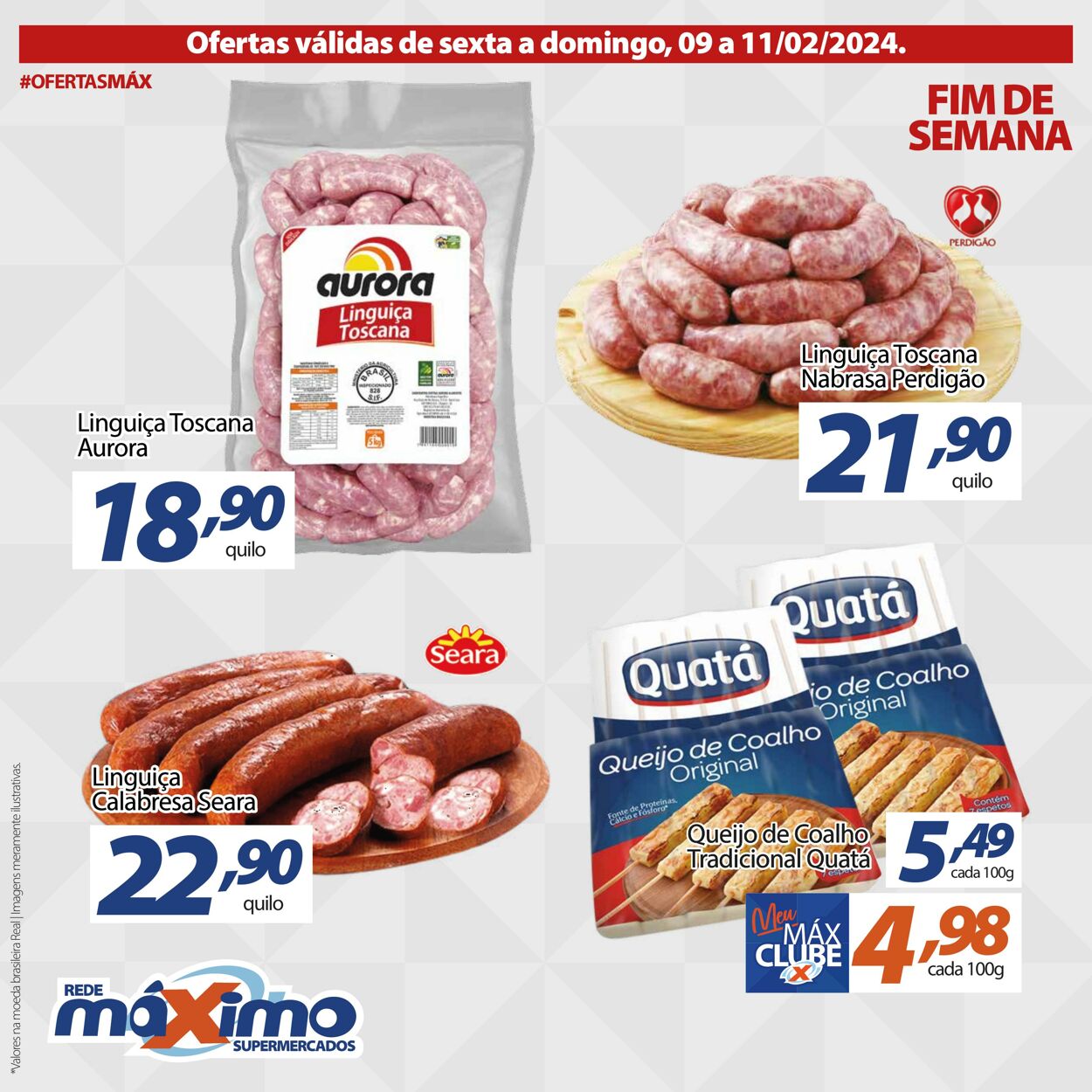 Folheto Supermercado Máximo 09.02.2024 - 11.02.2024