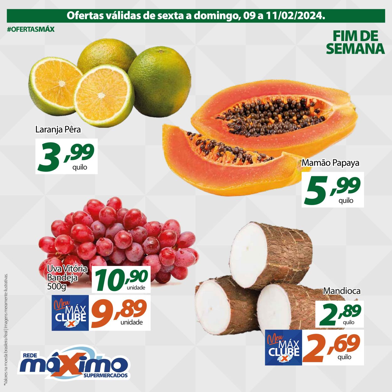 Folheto Supermercado Máximo 09.02.2024 - 11.02.2024