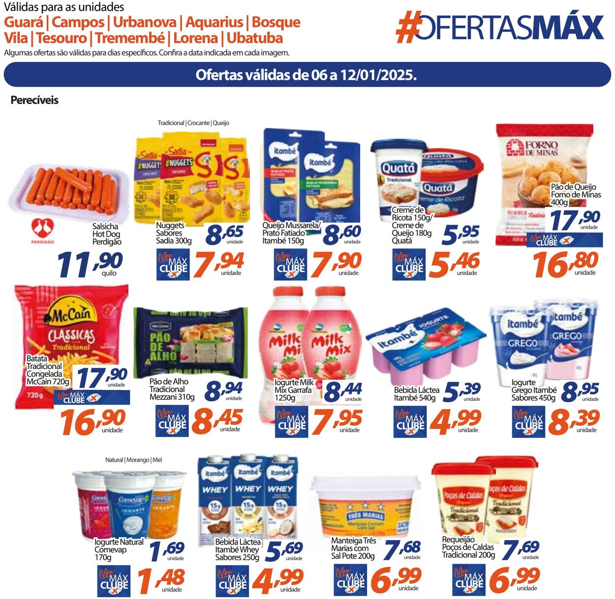 Folheto Supermercado Máximo 06.01.2025 - 12.01.2025