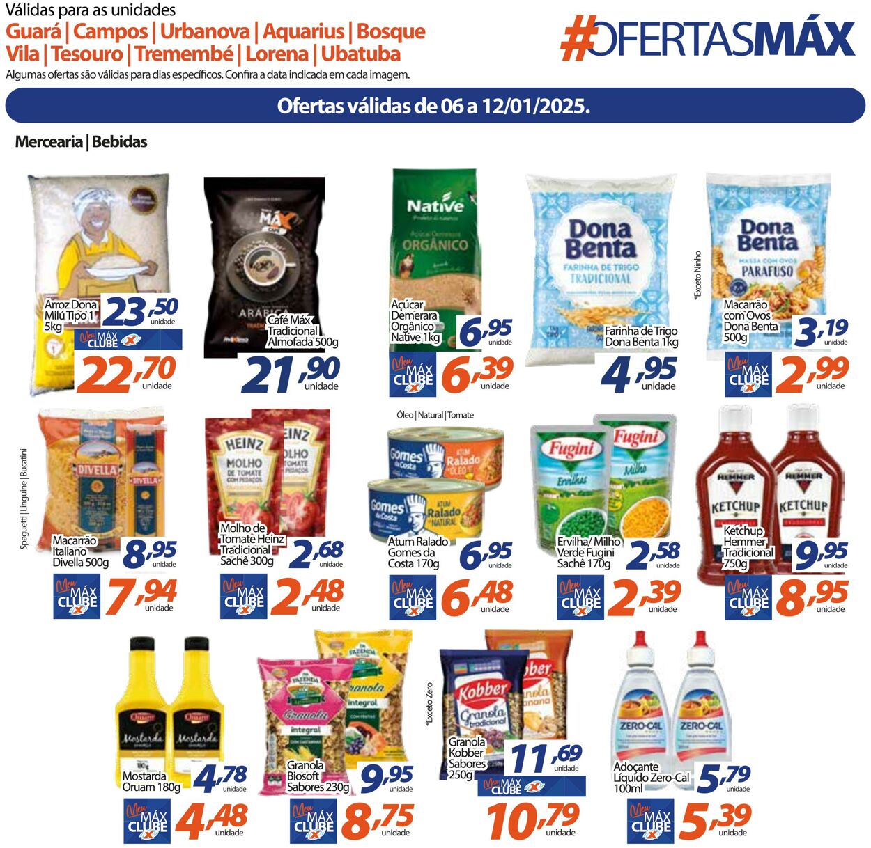 Folheto Supermercado Máximo 06.01.2025 - 12.01.2025