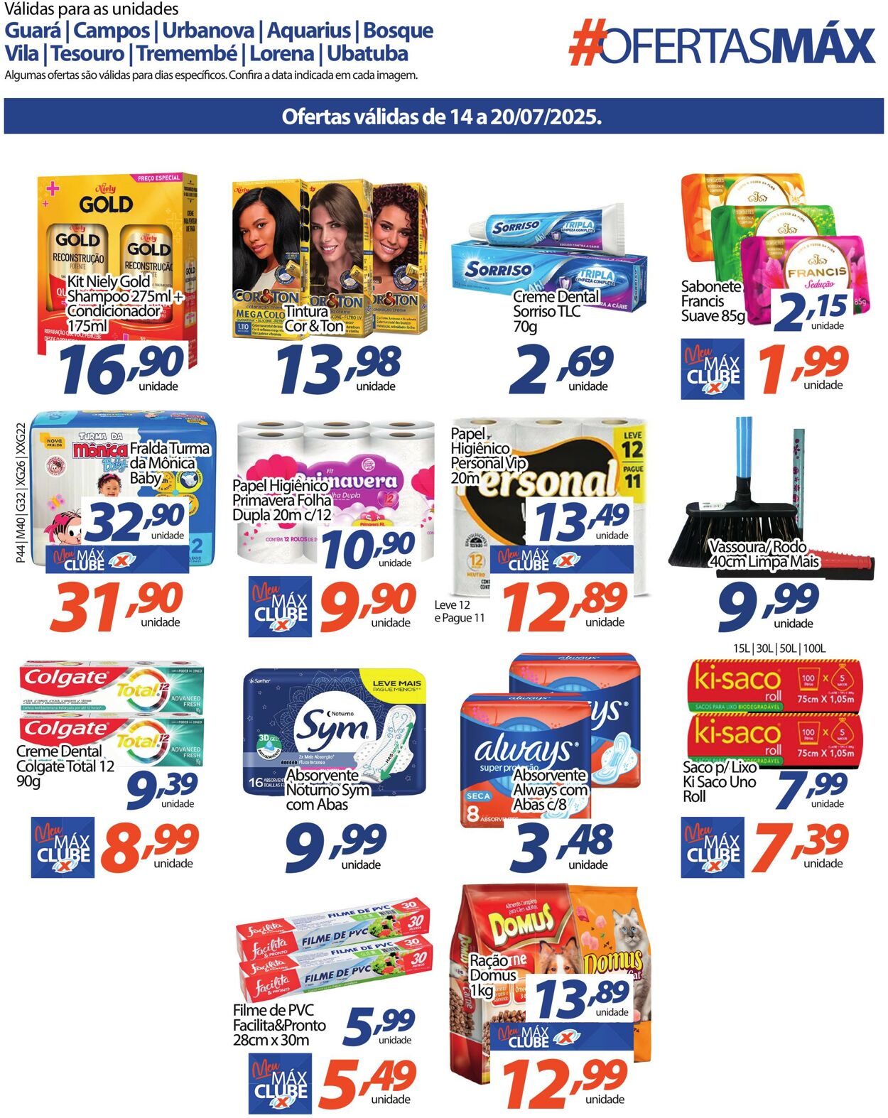 Folheto Supermercado Máximo 14.07.2025 - 20.07.2025