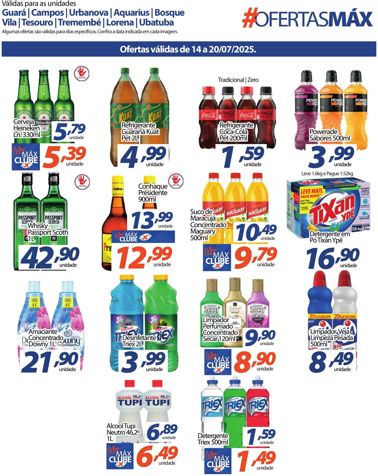 Folheto Supermercado Máximo 14.07.2025 - 20.07.2025