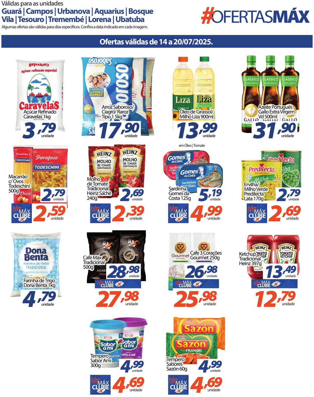 Folheto Supermercado Máximo 14.07.2025 - 20.07.2025