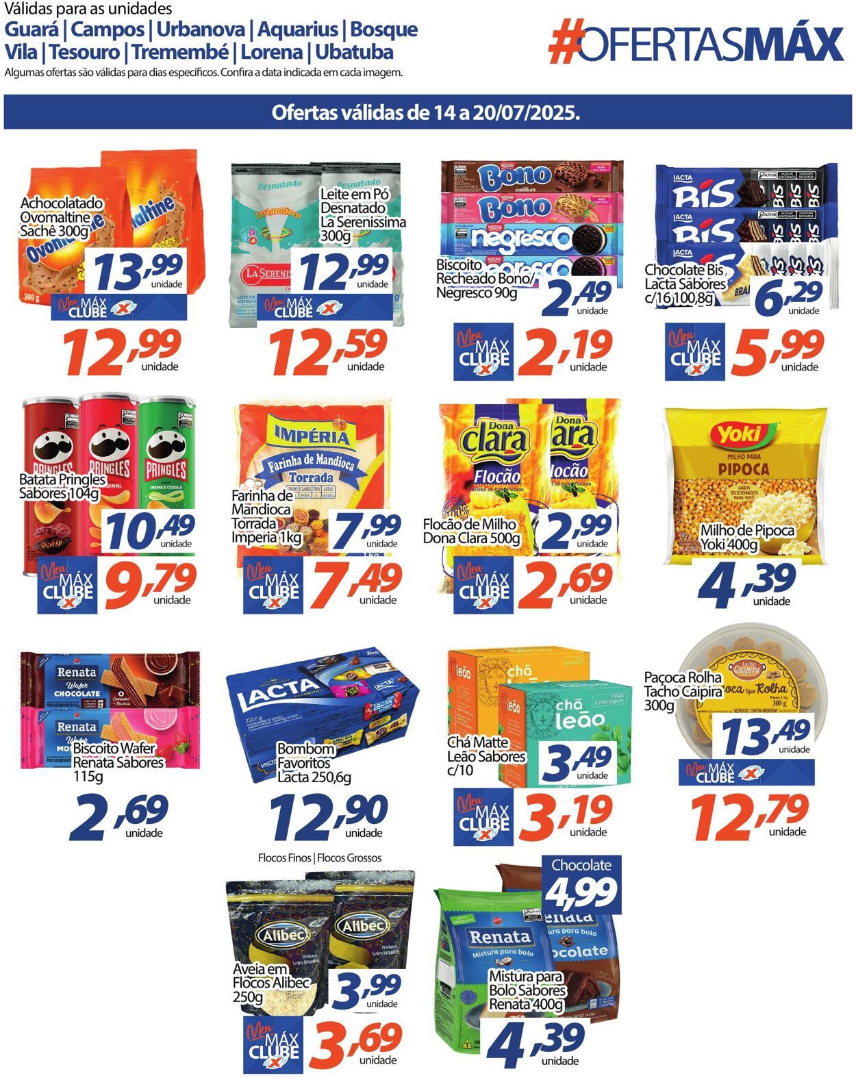 Folheto Supermercado Máximo 14.07.2025 - 20.07.2025
