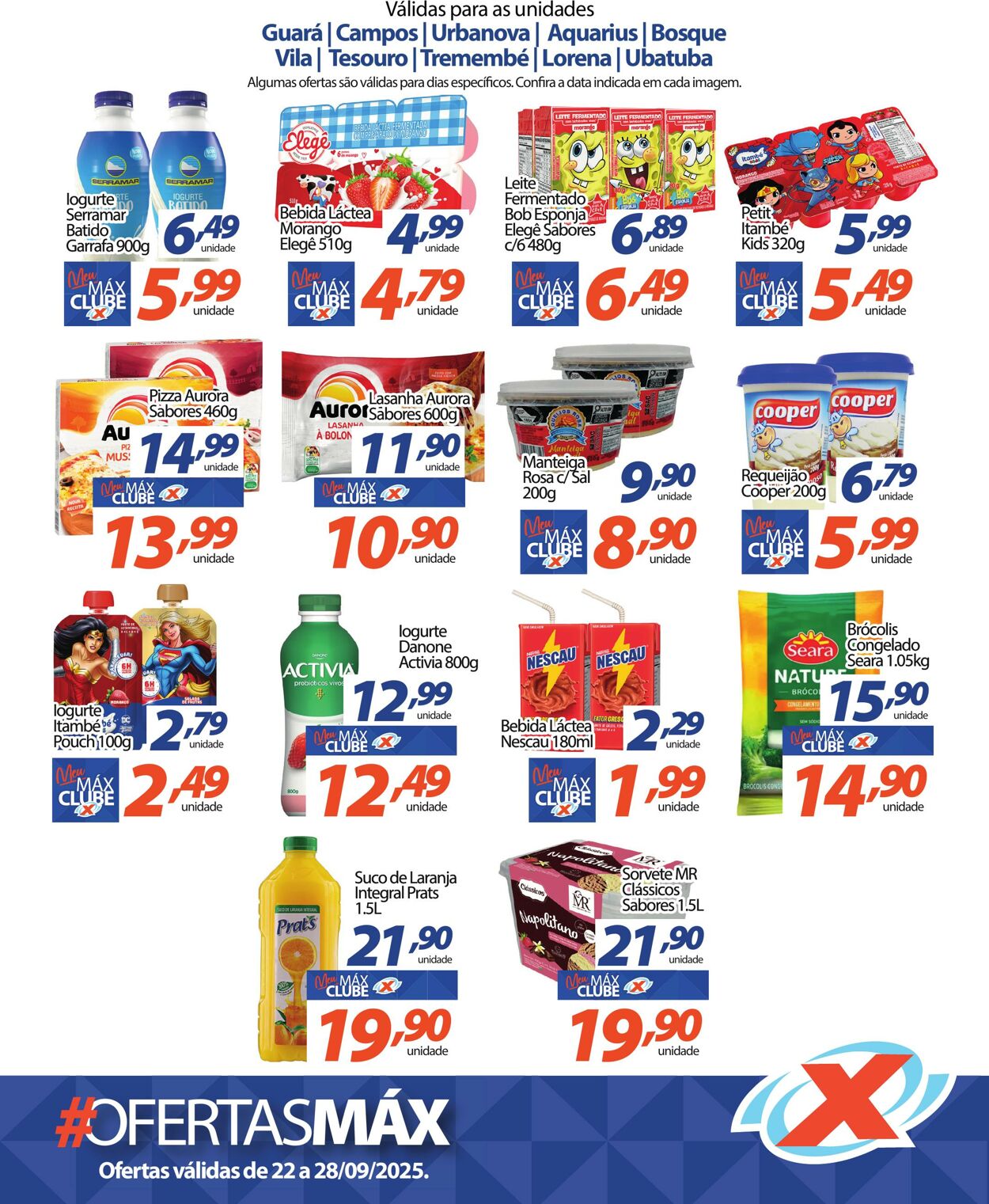 Folheto Supermercado Máximo 22.09.2025 - 28.09.2025