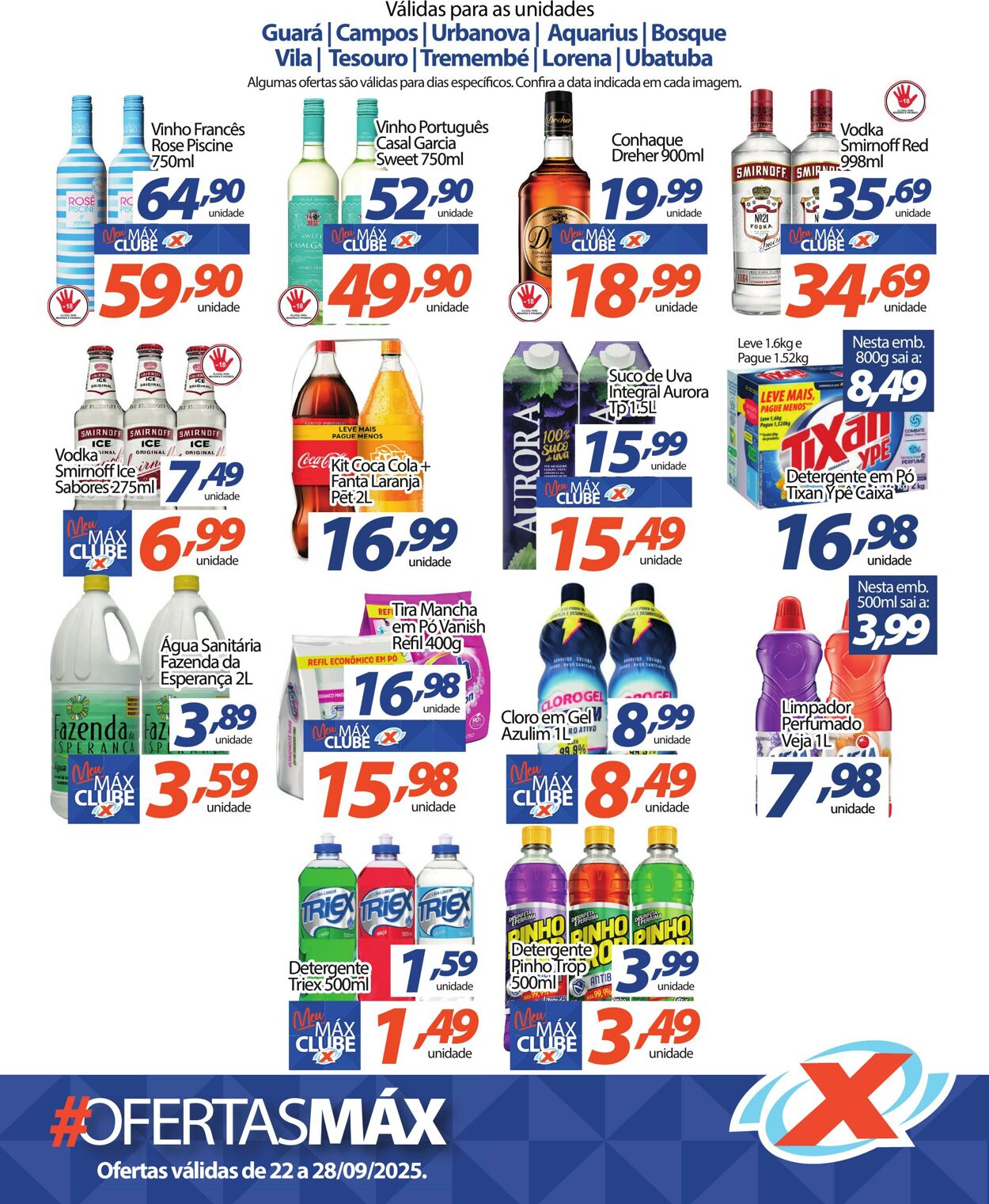 Folheto Supermercado Máximo 22.09.2025 - 28.09.2025