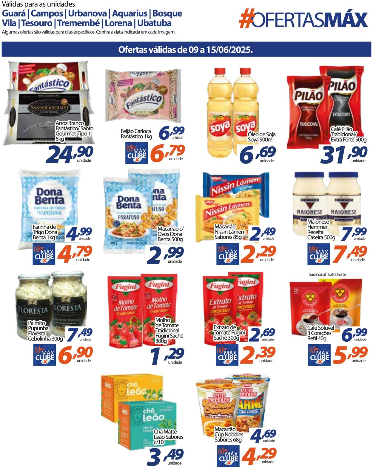 Folheto Supermercado Máximo 09.06.2025 - 15.06.2025