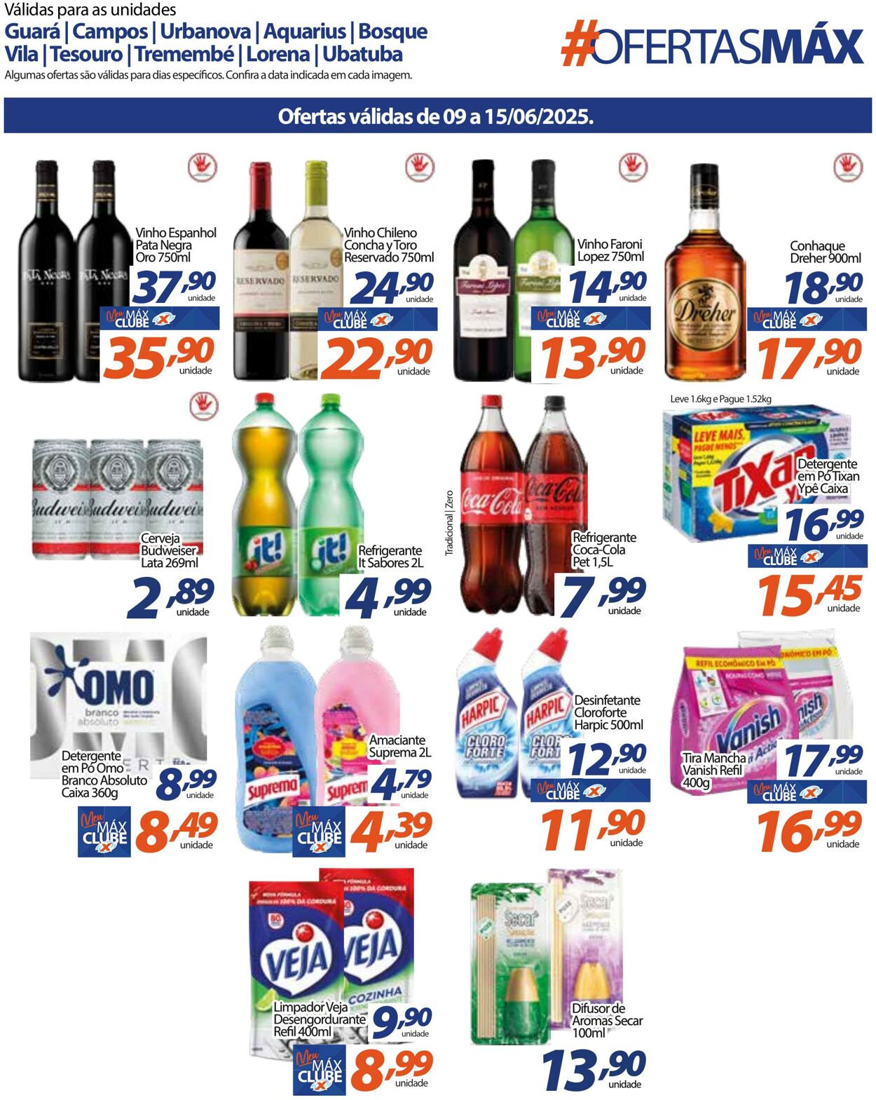 Folheto Supermercado Máximo 09.06.2025 - 15.06.2025