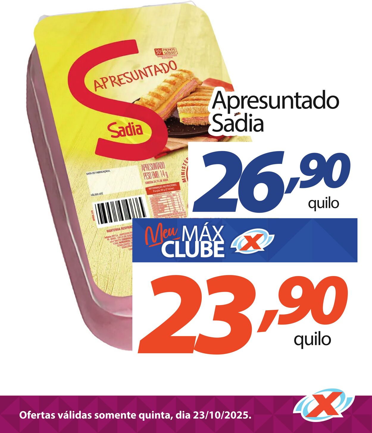 Folheto Supermercado Máximo 23.10.2025 - 23.10.2025