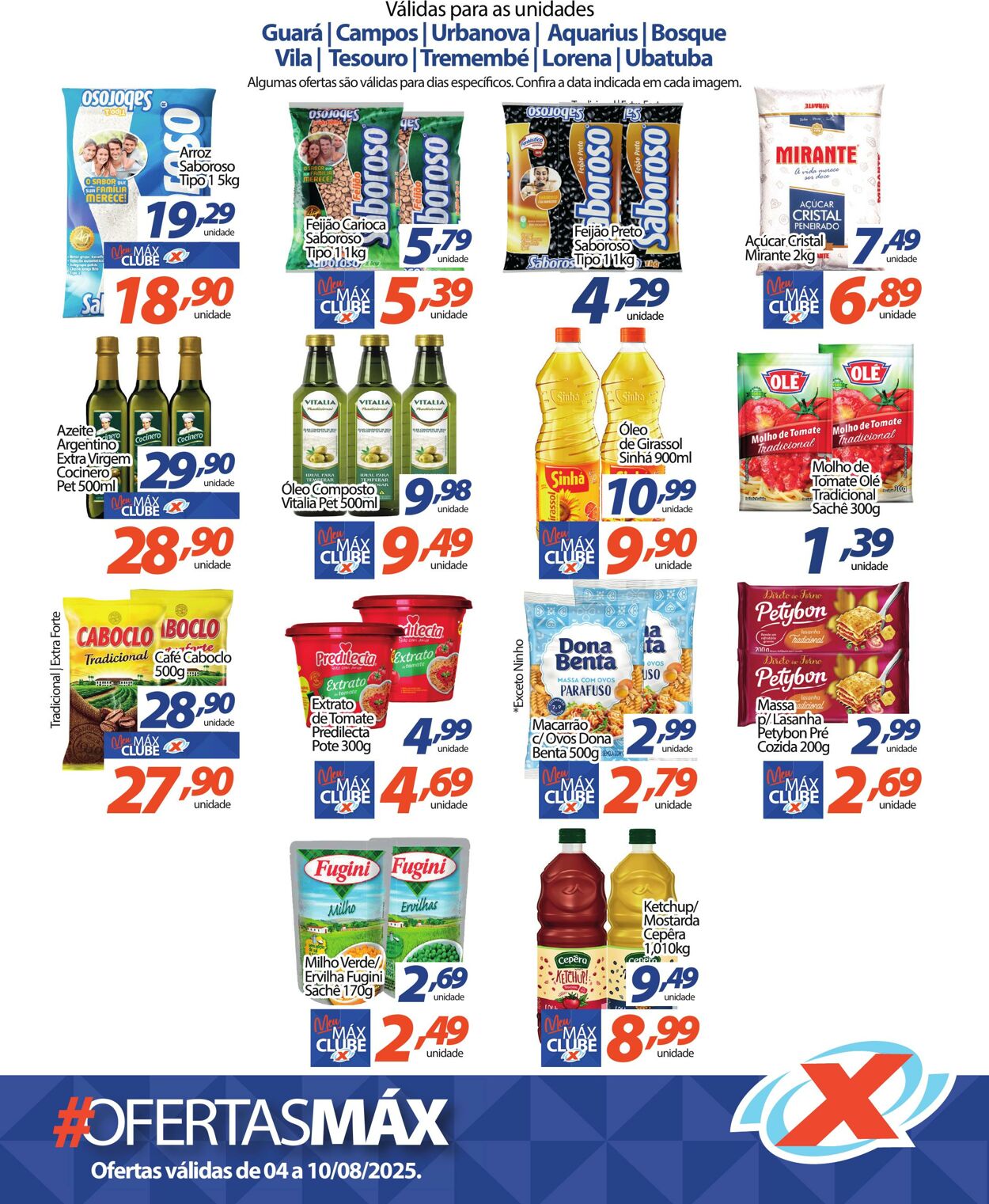 Folheto Supermercado Máximo 04.08.2025 - 10.08.2025