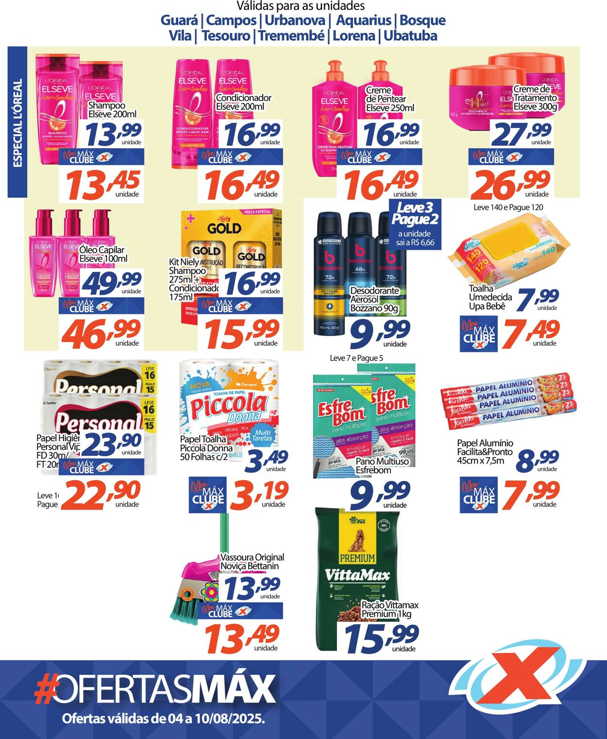 Folheto Supermercado Máximo 04.08.2025 - 10.08.2025
