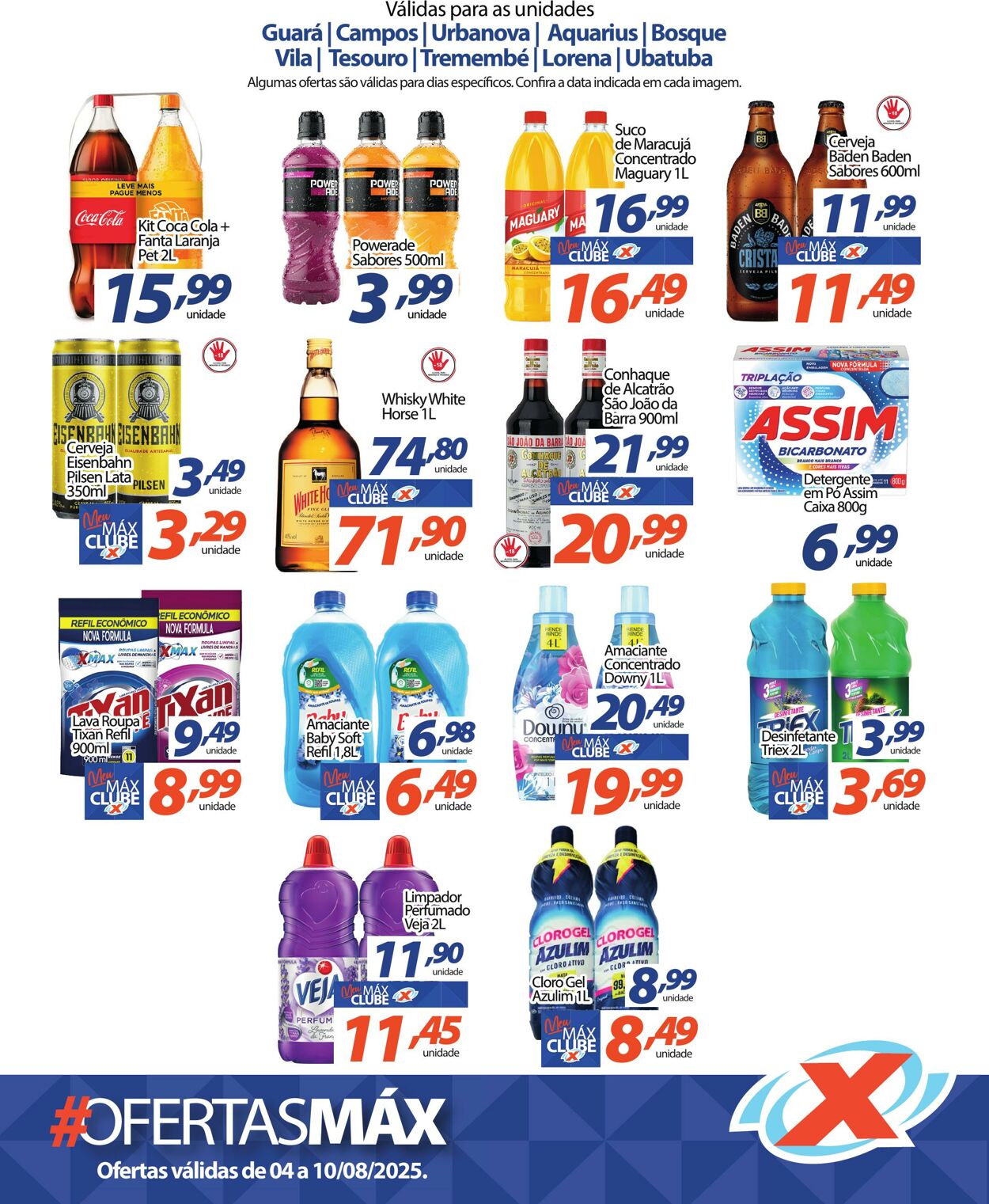 Folheto Supermercado Máximo 04.08.2025 - 10.08.2025