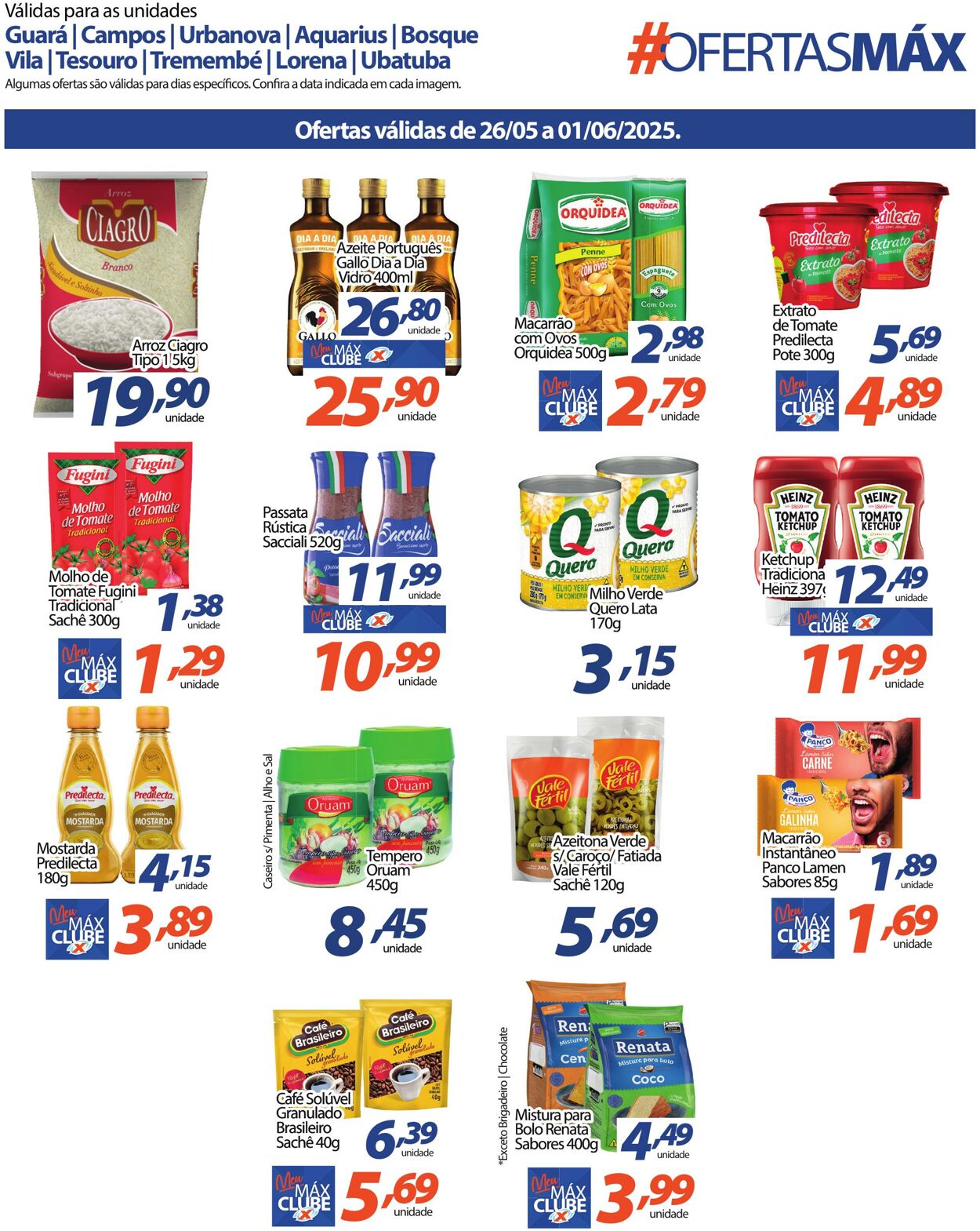Folheto Supermercado Máximo 26.05.2025 - 01.06.2025