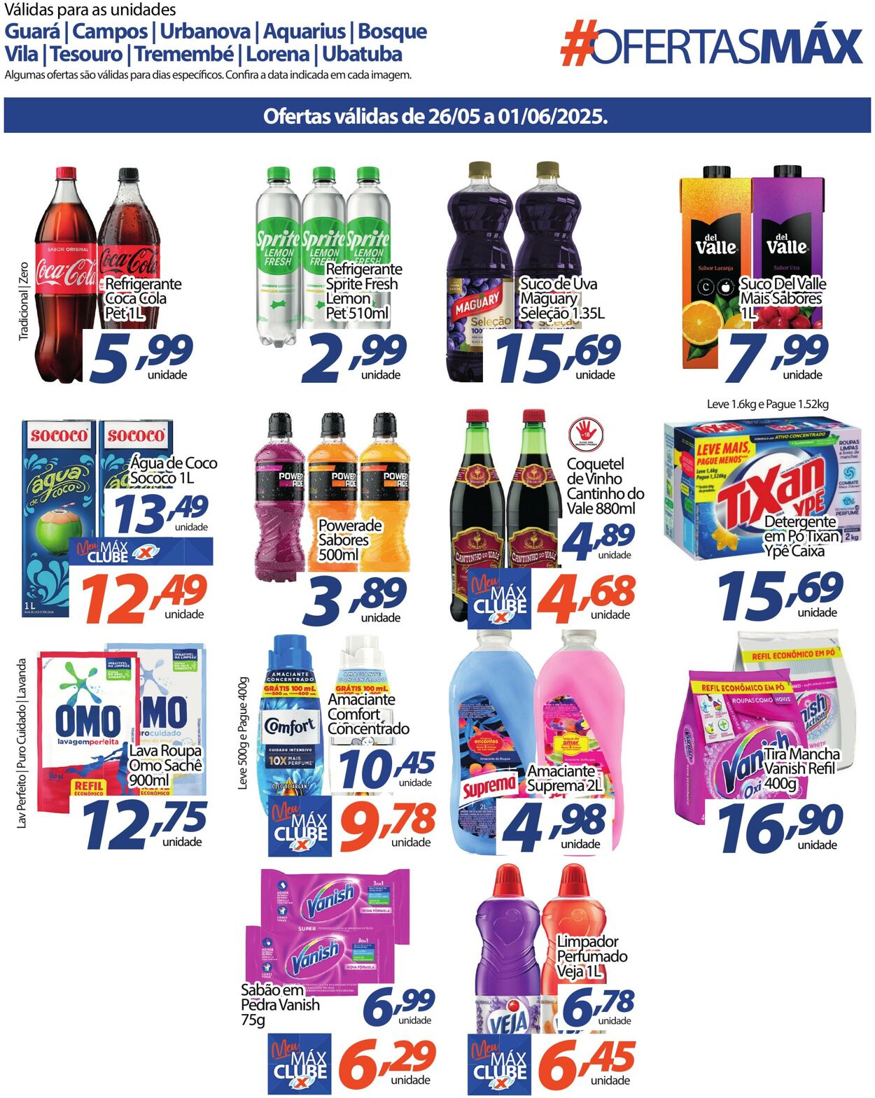 Folheto Supermercado Máximo 26.05.2025 - 01.06.2025