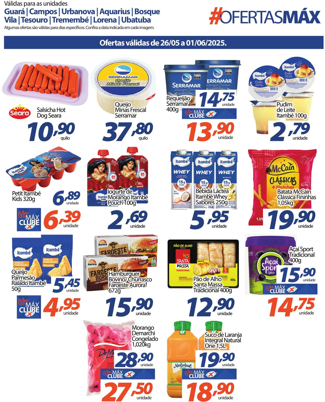 Folheto Supermercado Máximo 26.05.2025 - 01.06.2025