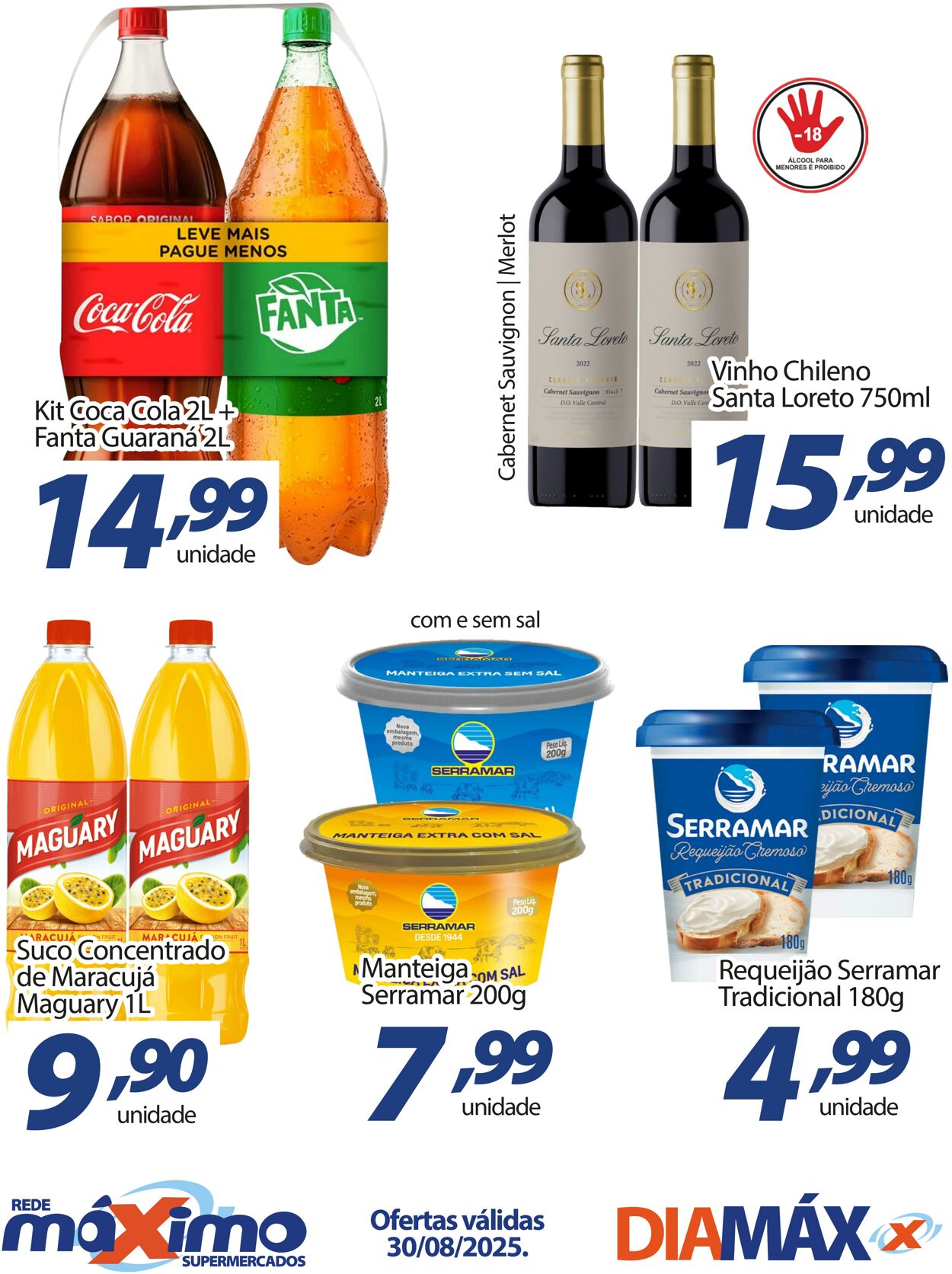 Folheto Supermercado Máximo 30.08.2025 - 30.08.2025