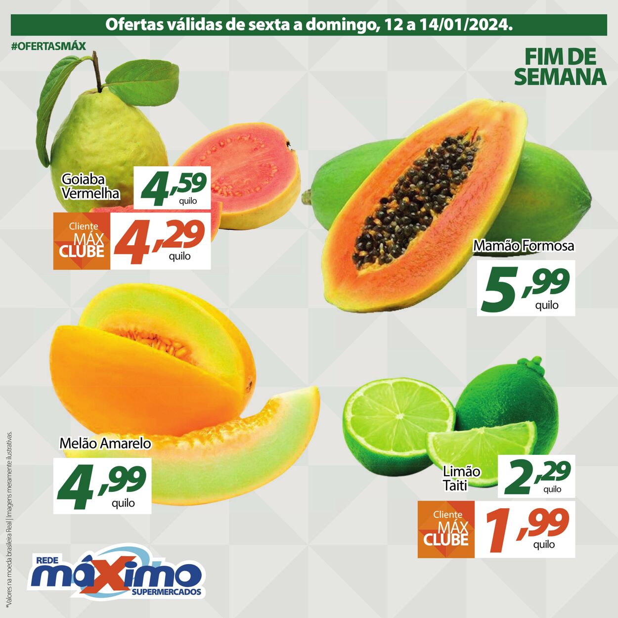 Folheto Supermercado Máximo 12.01.2024 - 14.01.2024