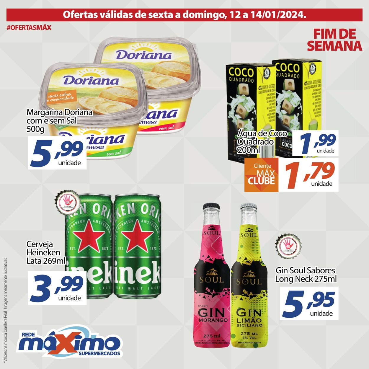 Folheto Supermercado Máximo 12.01.2024 - 14.01.2024