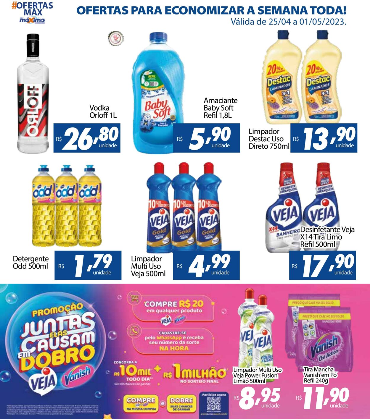 Folheto Supermercado Máximo 25.04.2023 - 01.05.2023