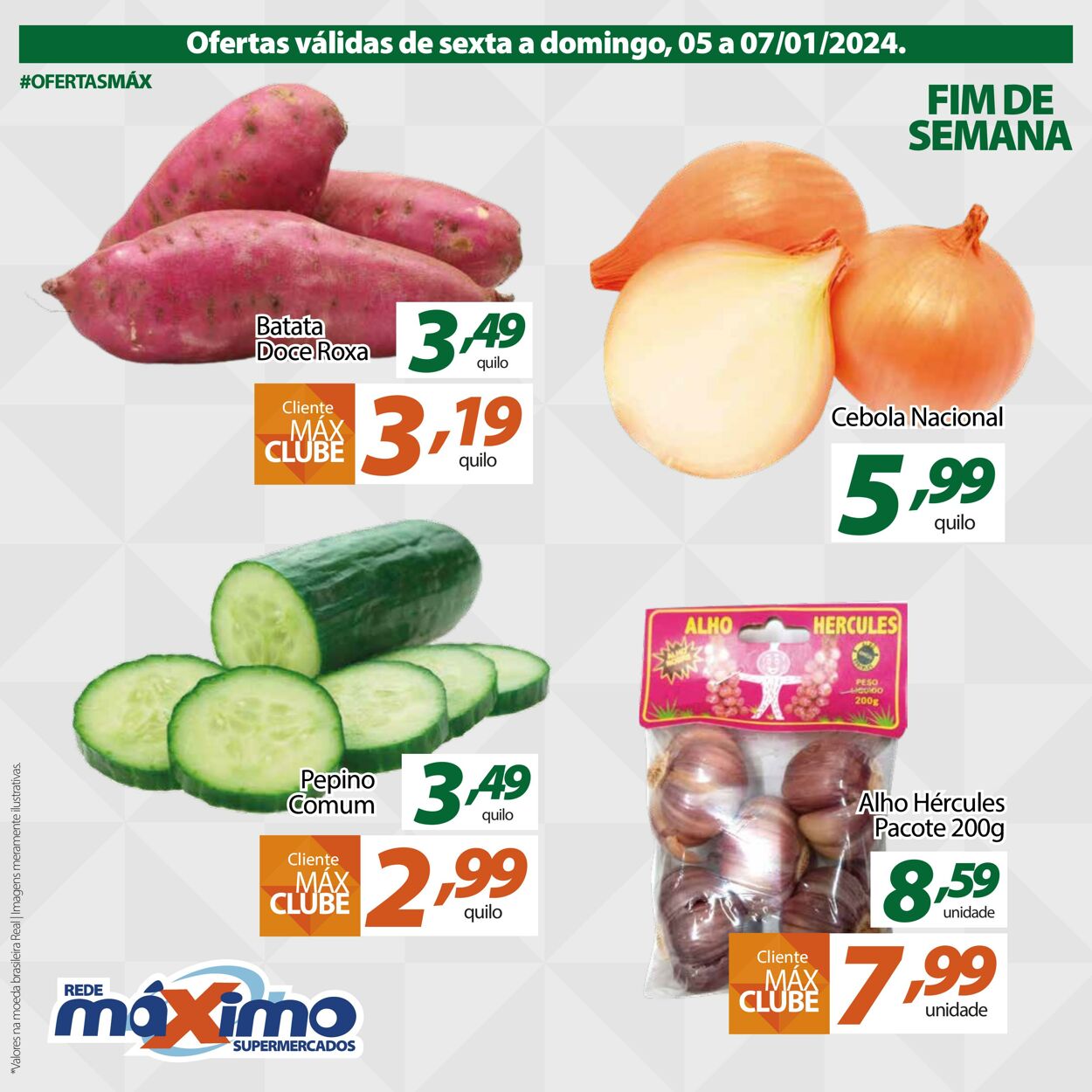 Folheto Supermercado Máximo 05.01.2024 - 07.01.2024