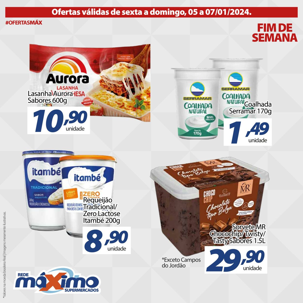 Folheto Supermercado Máximo 05.01.2024 - 07.01.2024