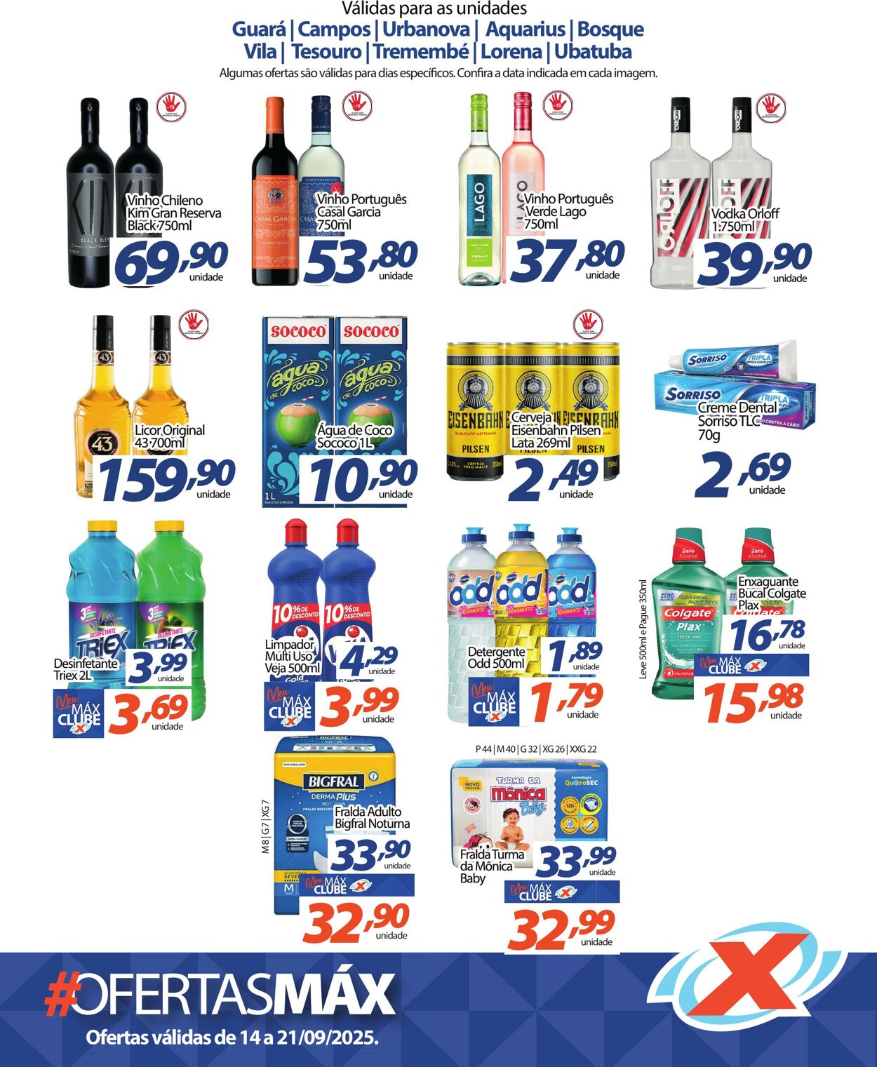 Folheto Supermercado Máximo 15.09.2025 - 21.09.2025
