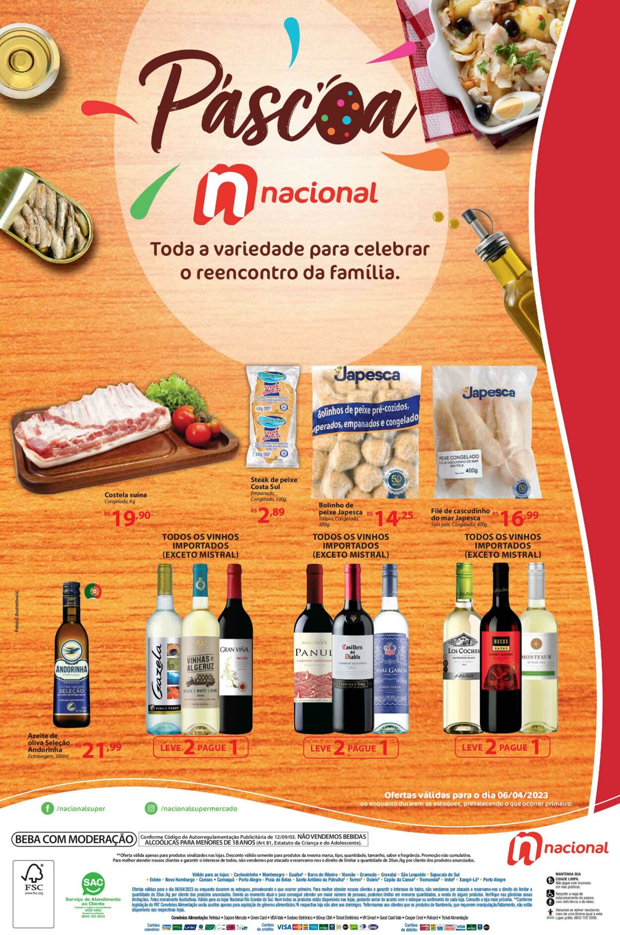 Folheto Supermercado Nacional 06.04.2023 - 06.04.2023