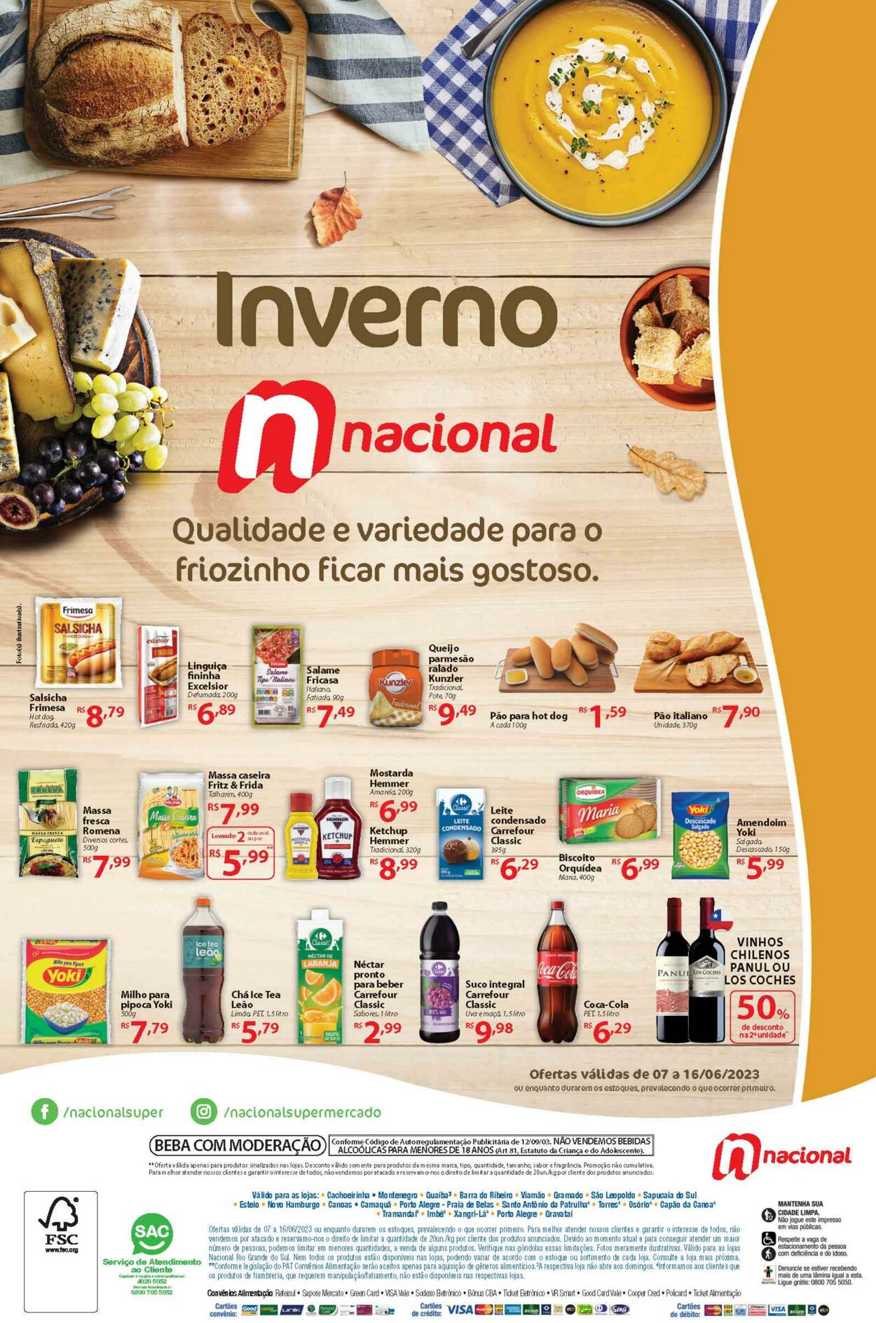 Folheto Supermercado Nacional 07.06.2023 - 16.06.2023