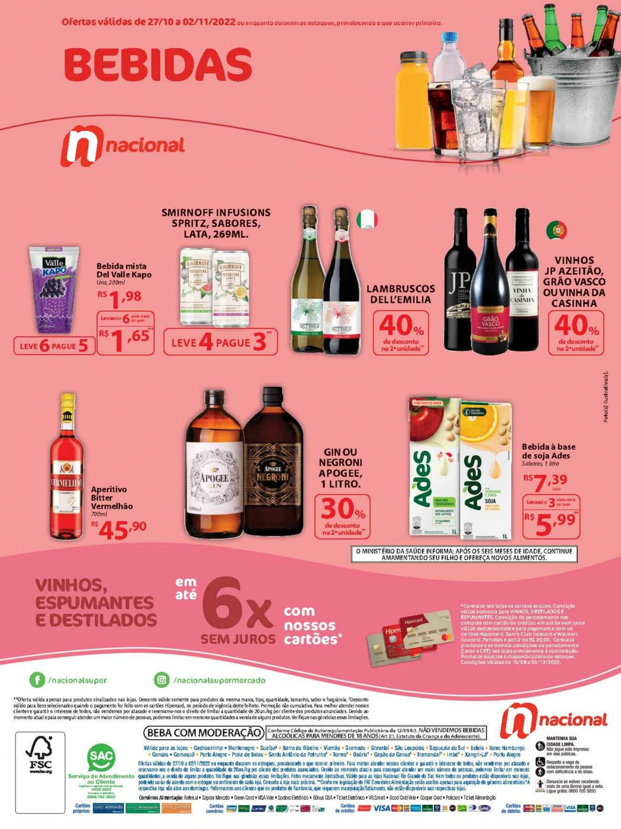 Folheto Supermercado Nacional 27.10.2022-02.11.2022