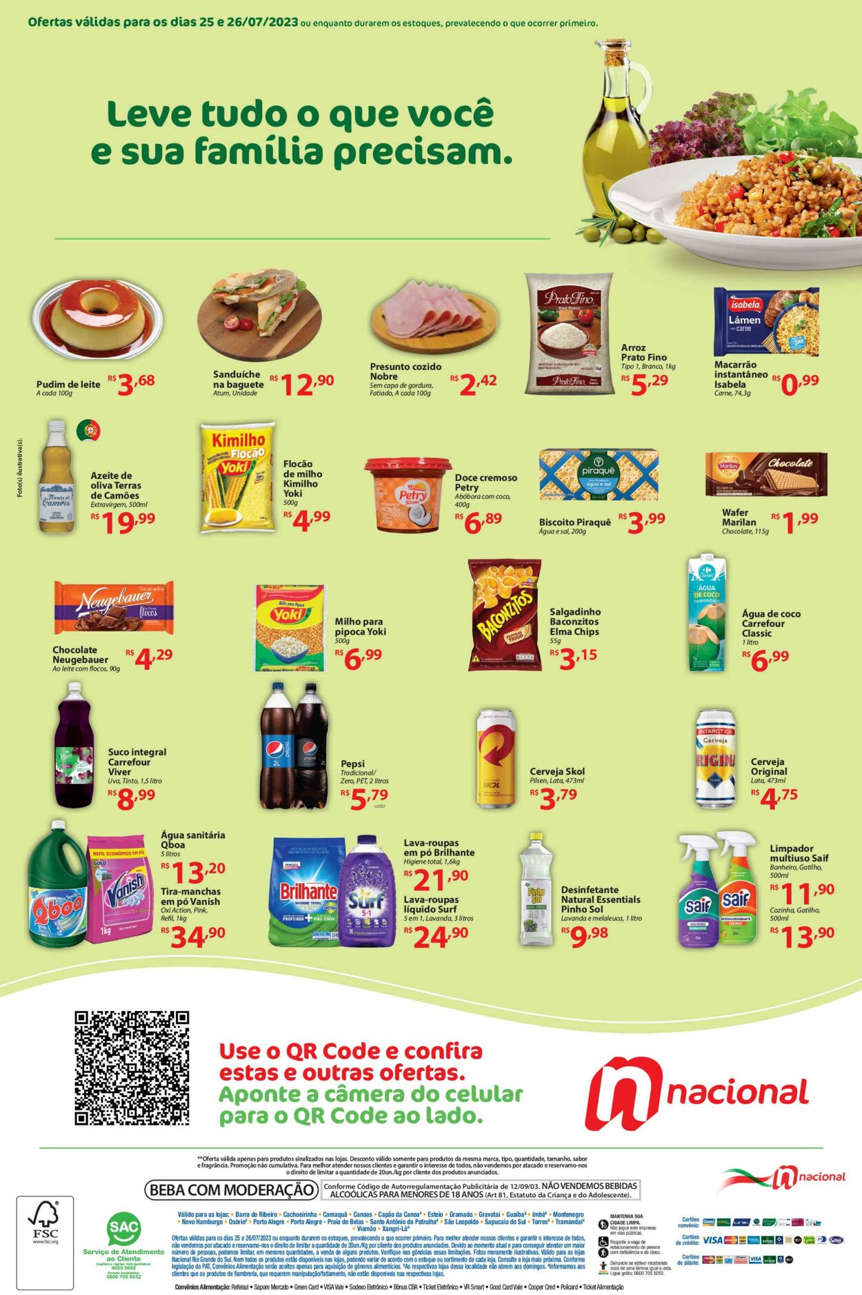 Folheto Supermercado Nacional 25.07.2023 - 27.07.2023