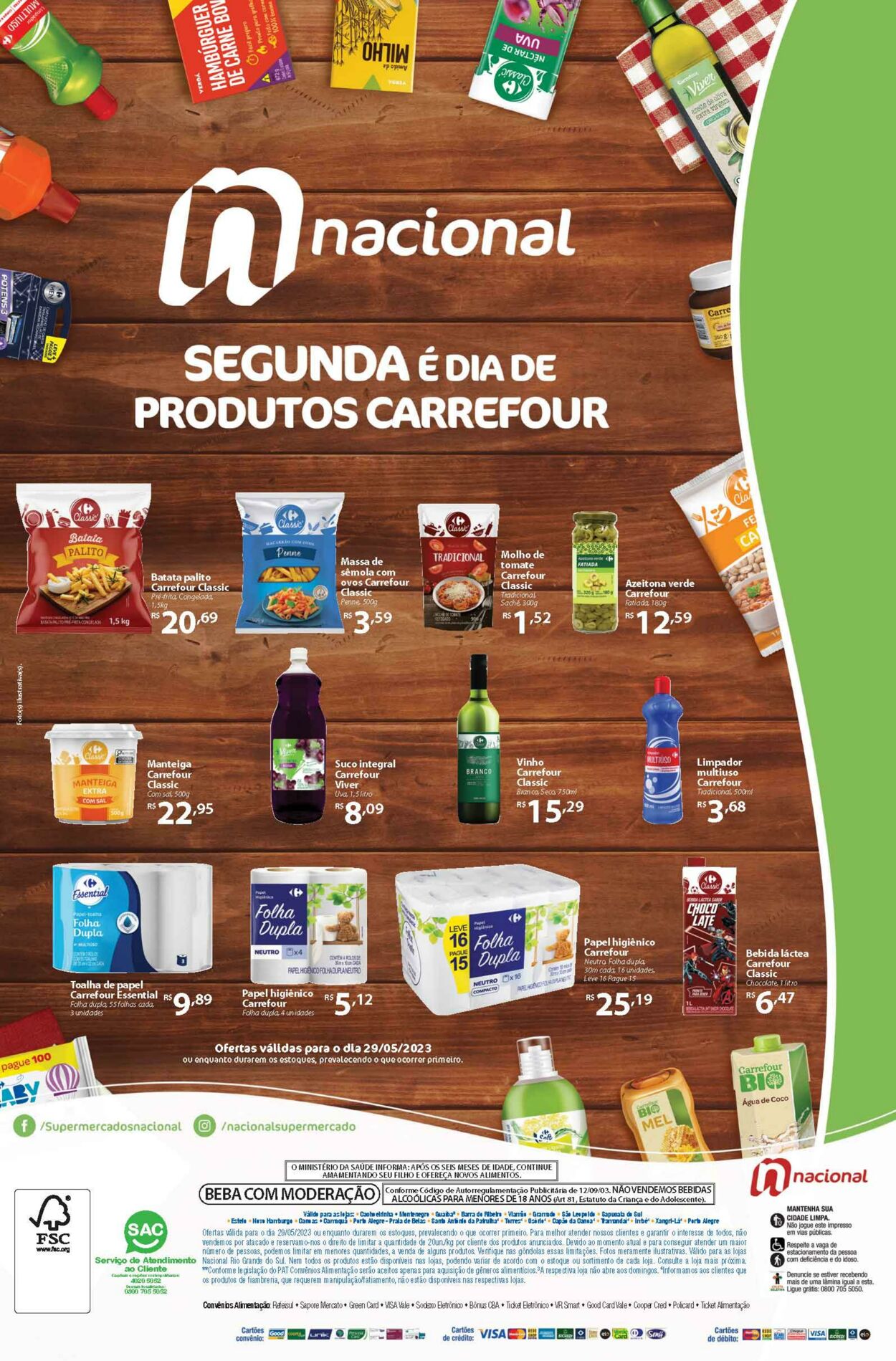 Folheto Supermercado Nacional 29.05.2023 - 29.05.2023