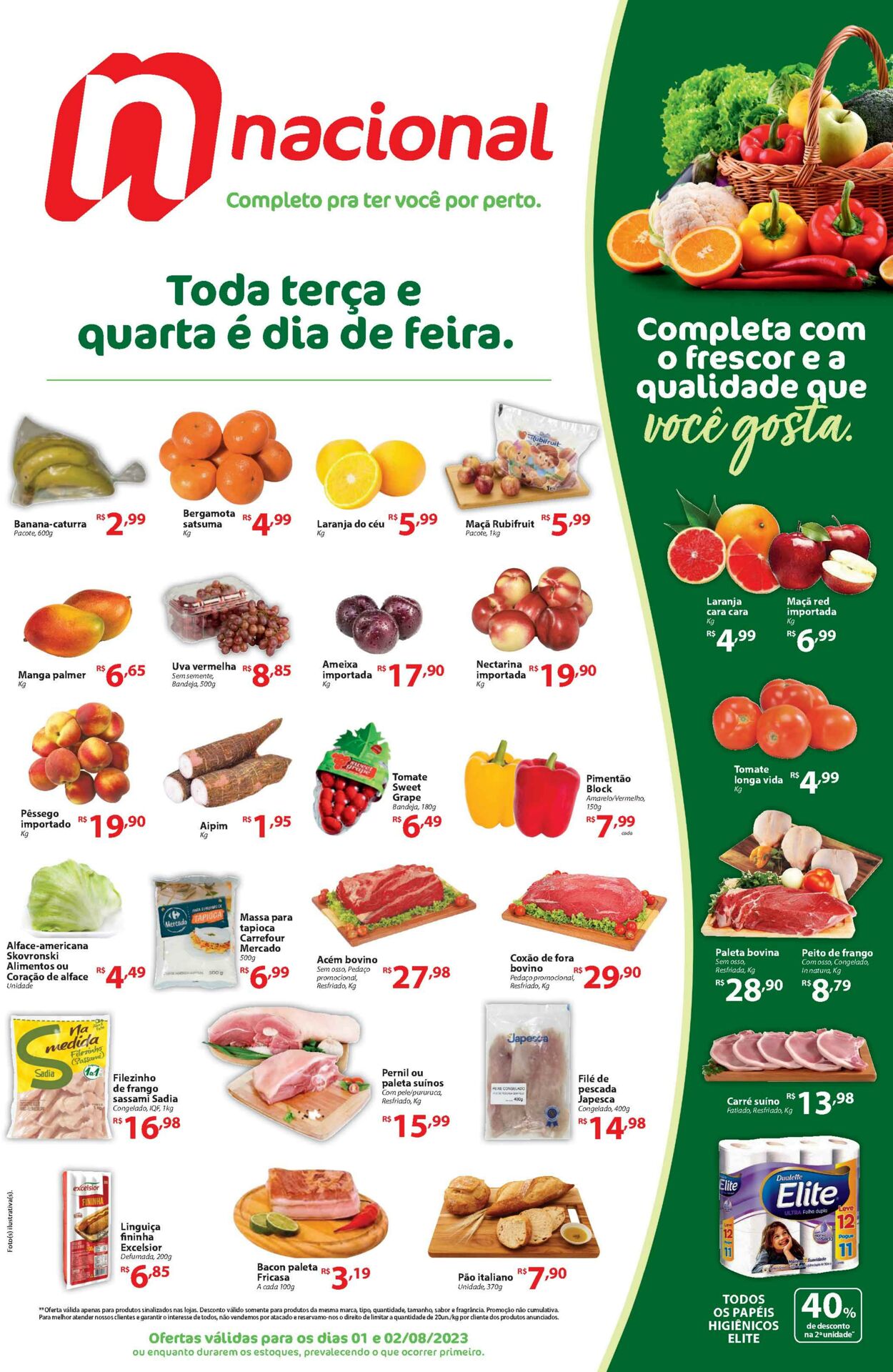 Folheto Supermercado Nacional 01.08.2023 - 02.08.2023
