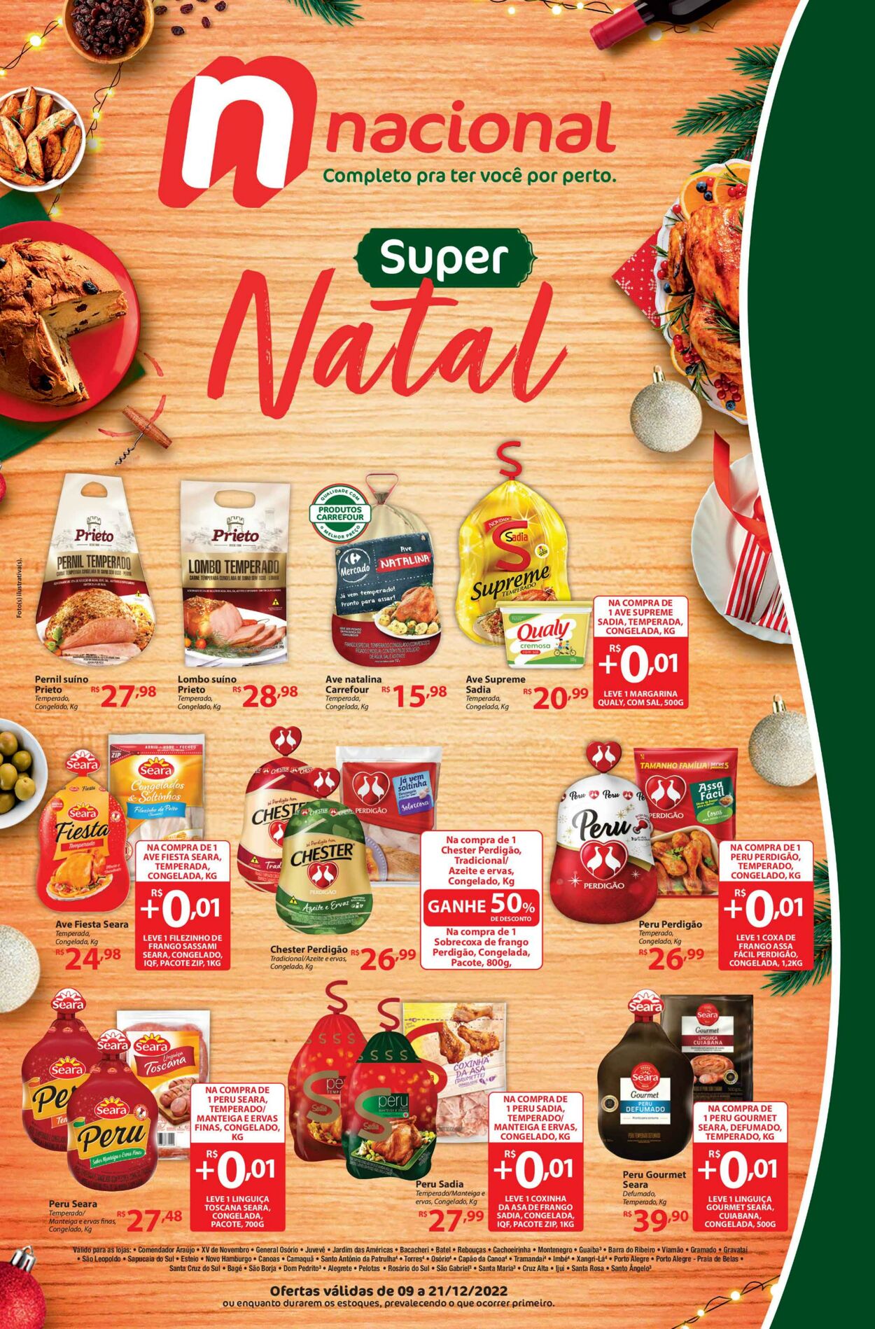 Folheto atual Supermercado Nacional - Natal 2022 - Válido de  a   