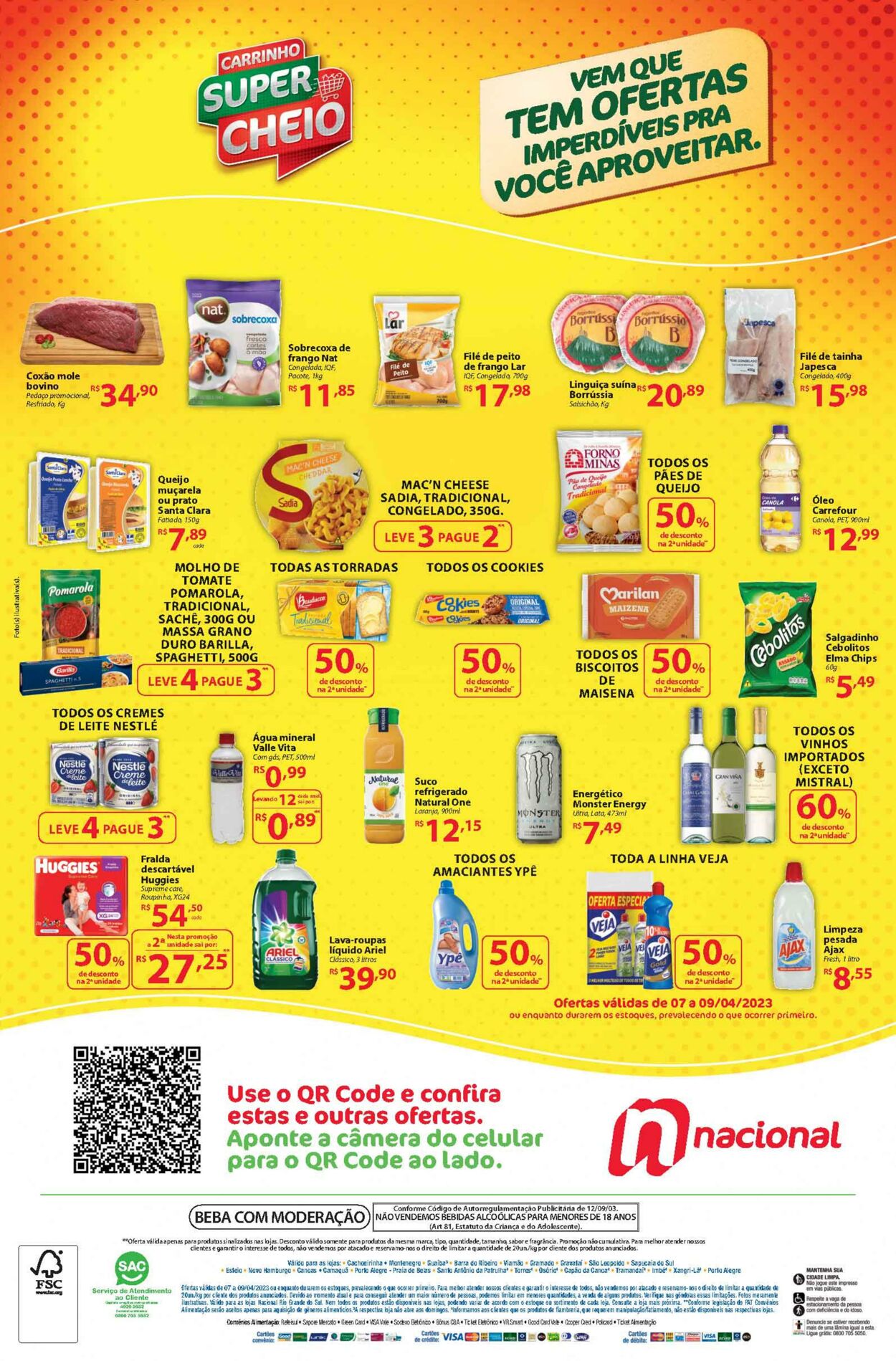 Folheto Supermercado Nacional 07.04.2023 - 09.04.2023