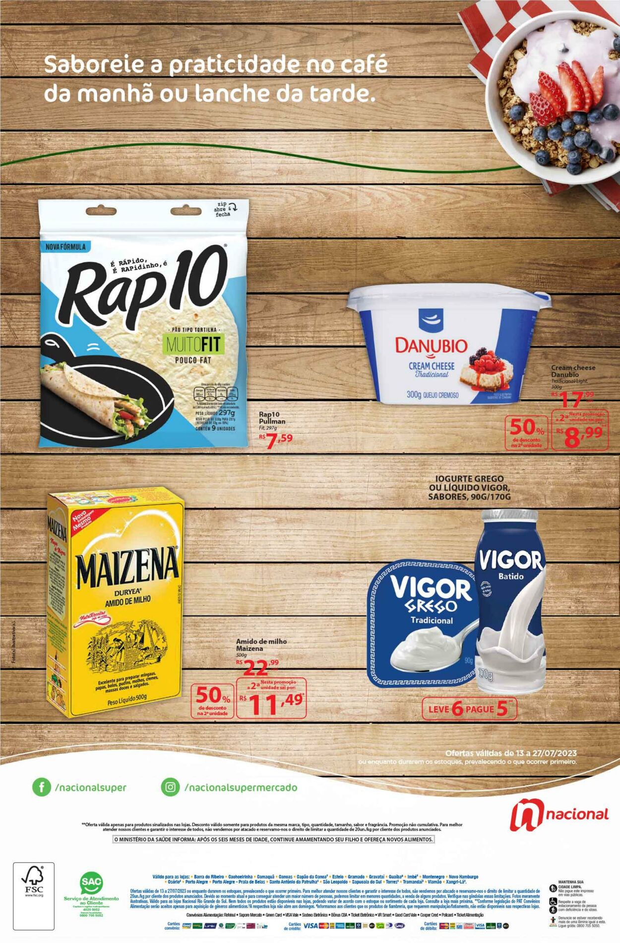 Folheto Supermercado Nacional 13.07.2023 - 27.07.2023